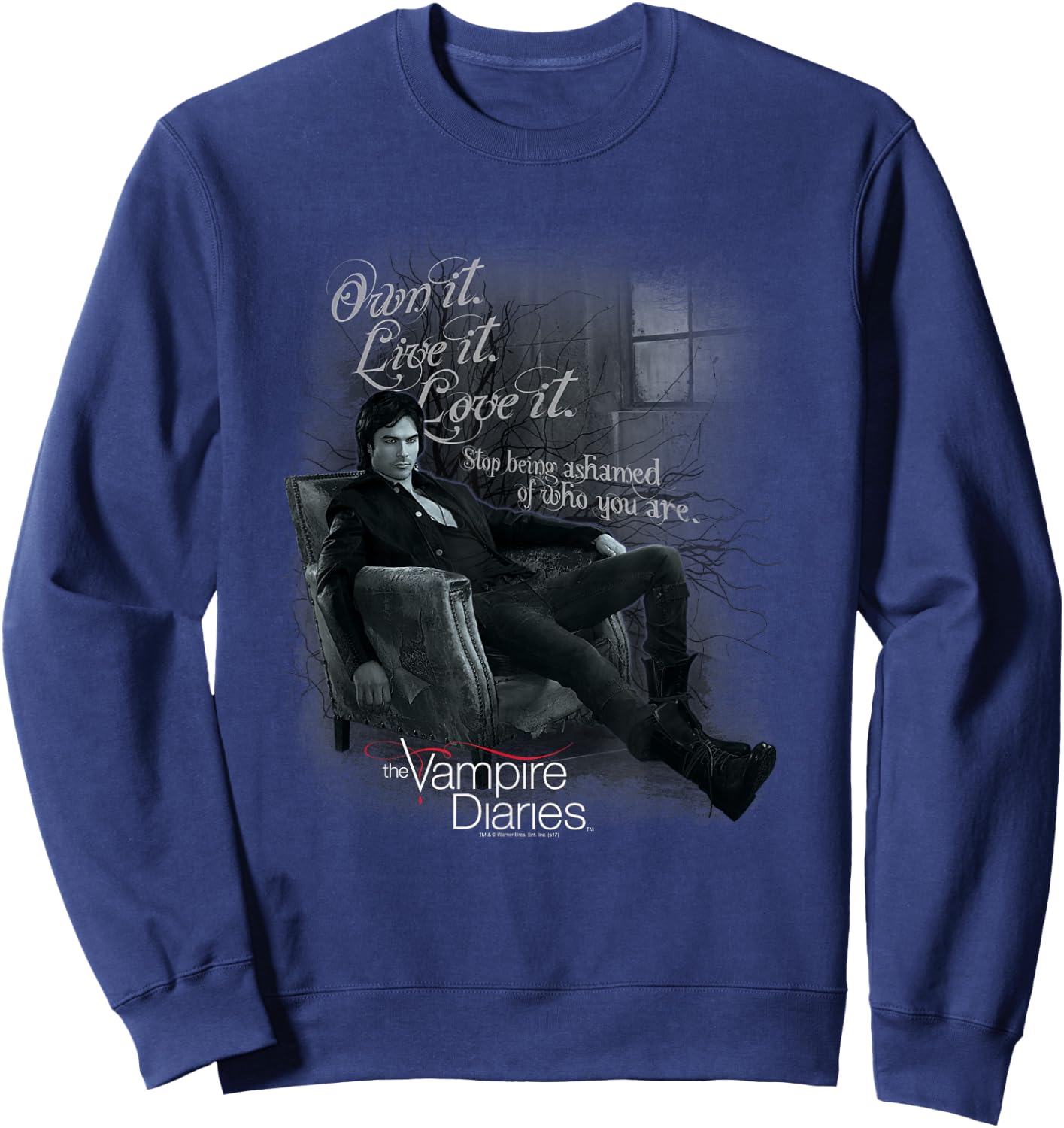 Vampire Diaries Be Yourself Small Sweatshirt - Sweatshirt | Navy