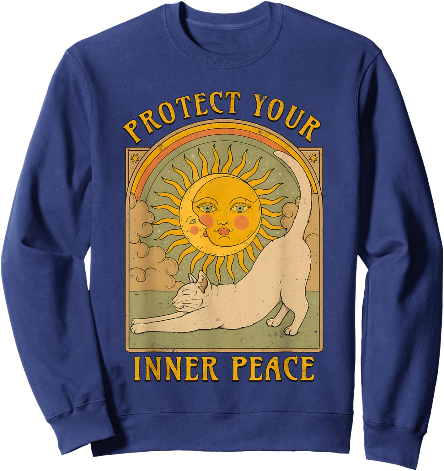 Protect Your Inner Peace Sweatshirt - Sweatshirt | Navy