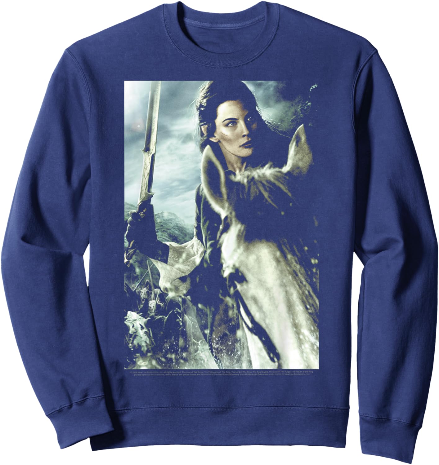 The Lord Of The Rings Arwen Poster Sweatshirt - Sweatshirt | Navy