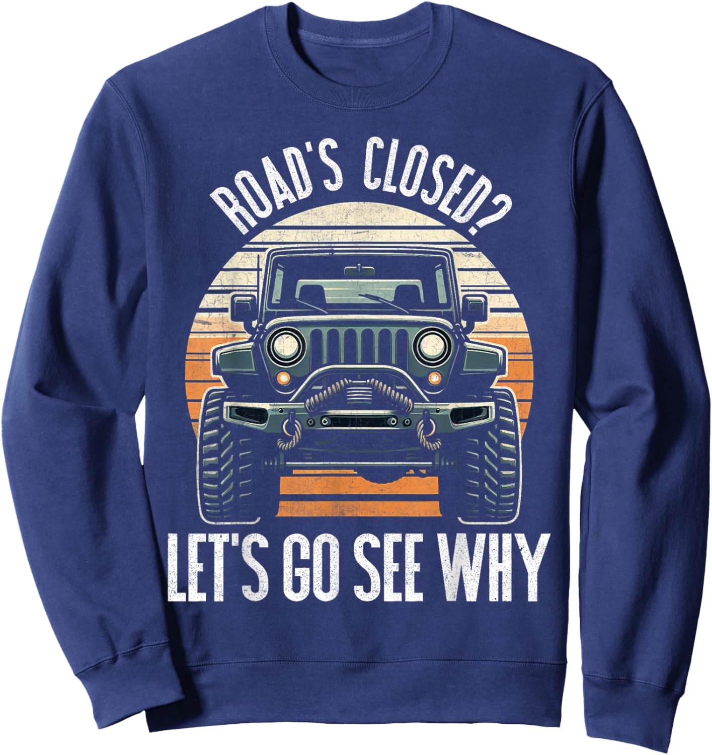 Offroad Racing Dad SxS 4X4 Off-Roading SUV UTV Car Lovers Sweatshirt - Sweatshirt | Navy