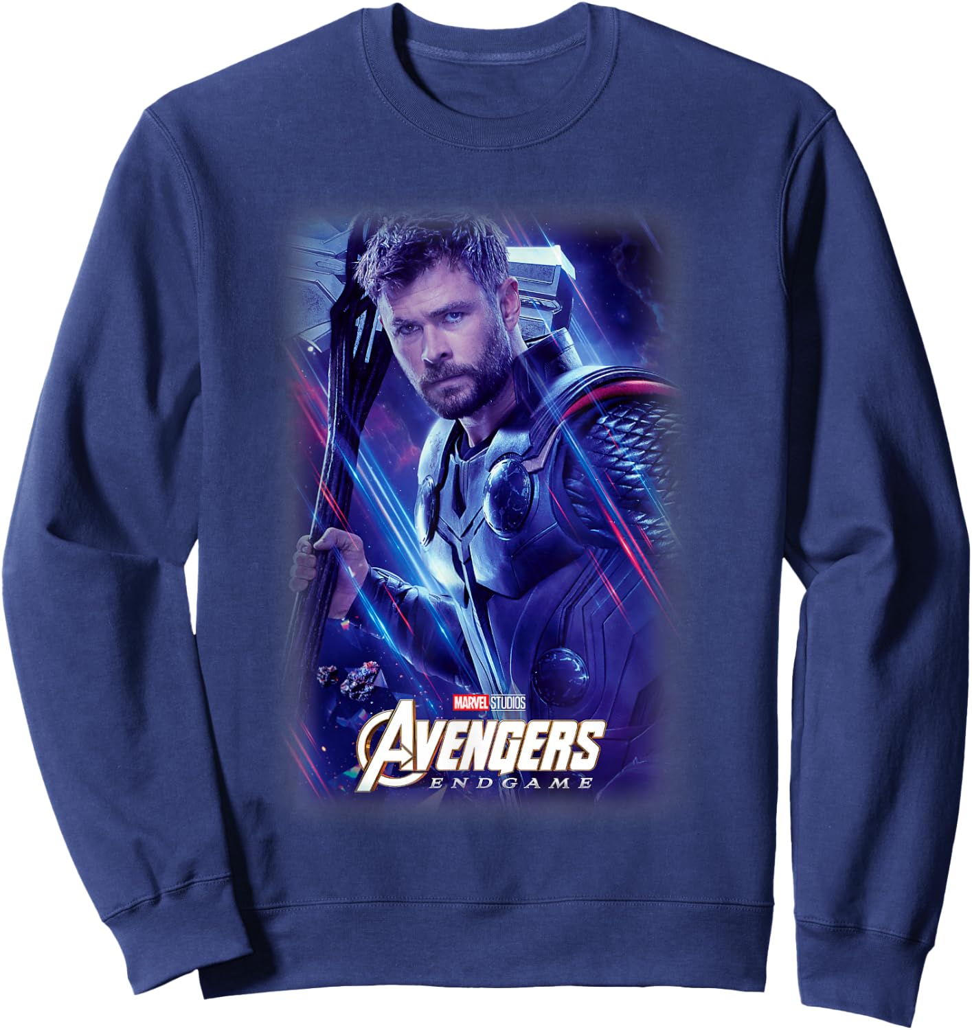 Marvel Avengers Endgame Thor Galactic Poster Sweatshirt - Sweatshirt | Navy