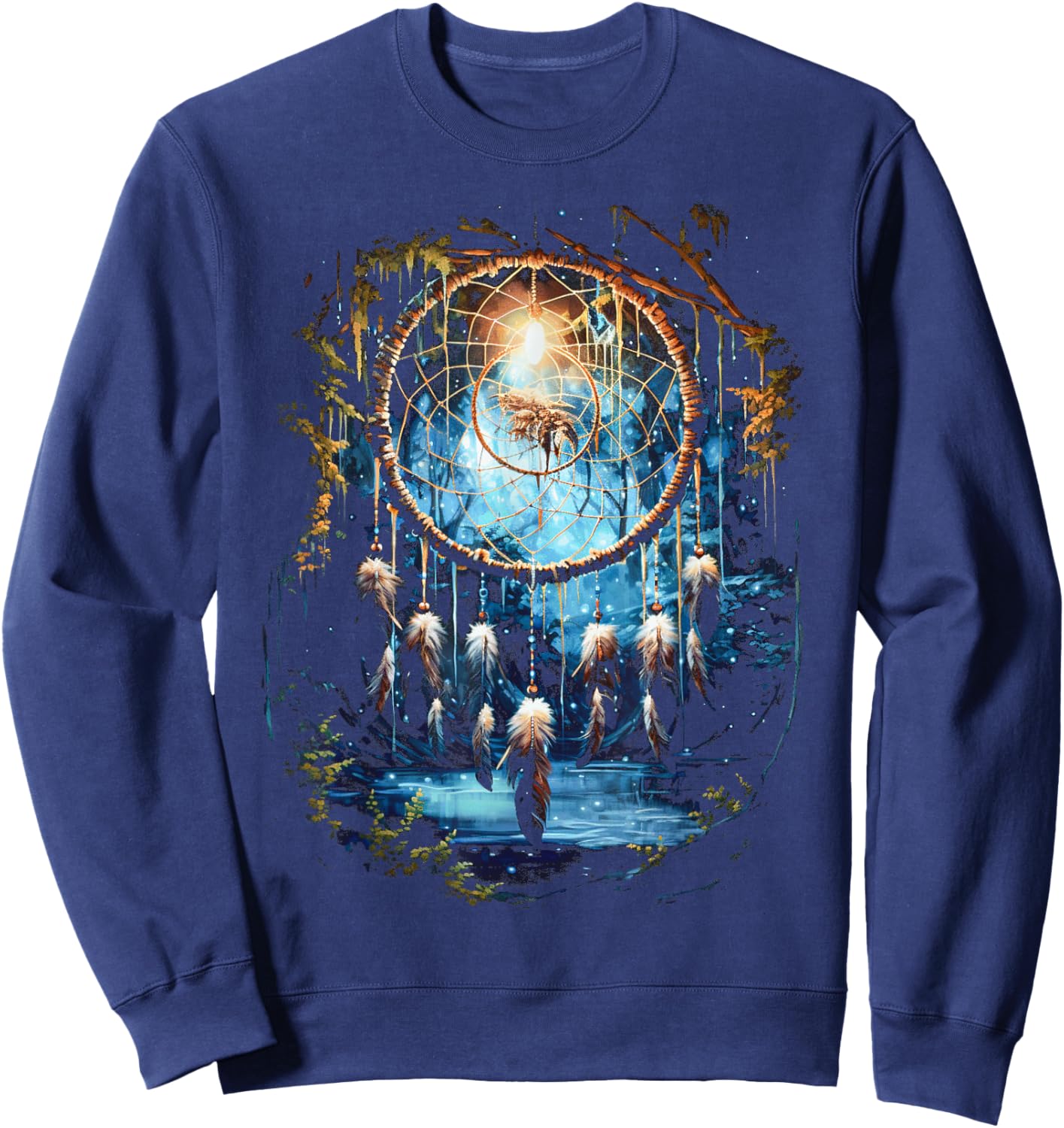 Native American Dreamcatcher Indian Design Sweatshirt - Sweatshirt | Navy