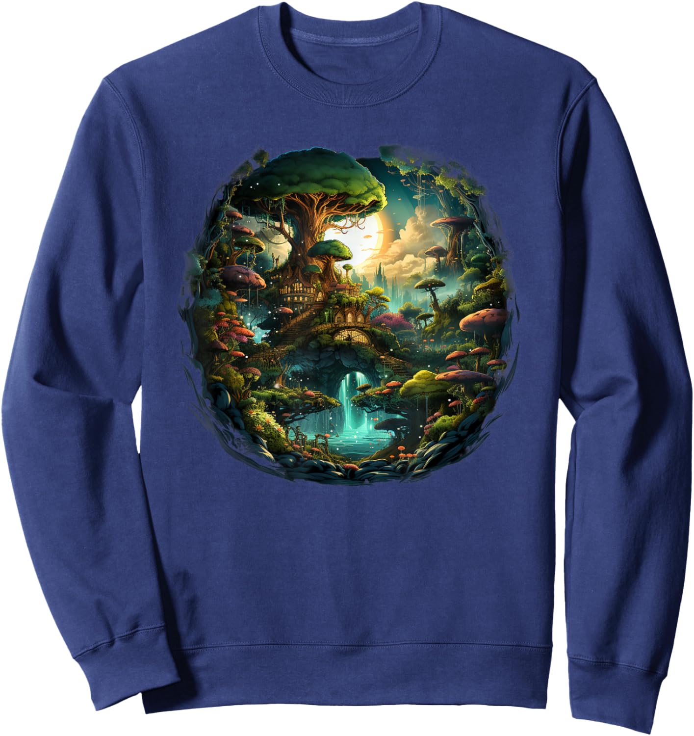 Enchanted Forest of Geek and Nature Sweatshirt - Sweatshirt | Navy