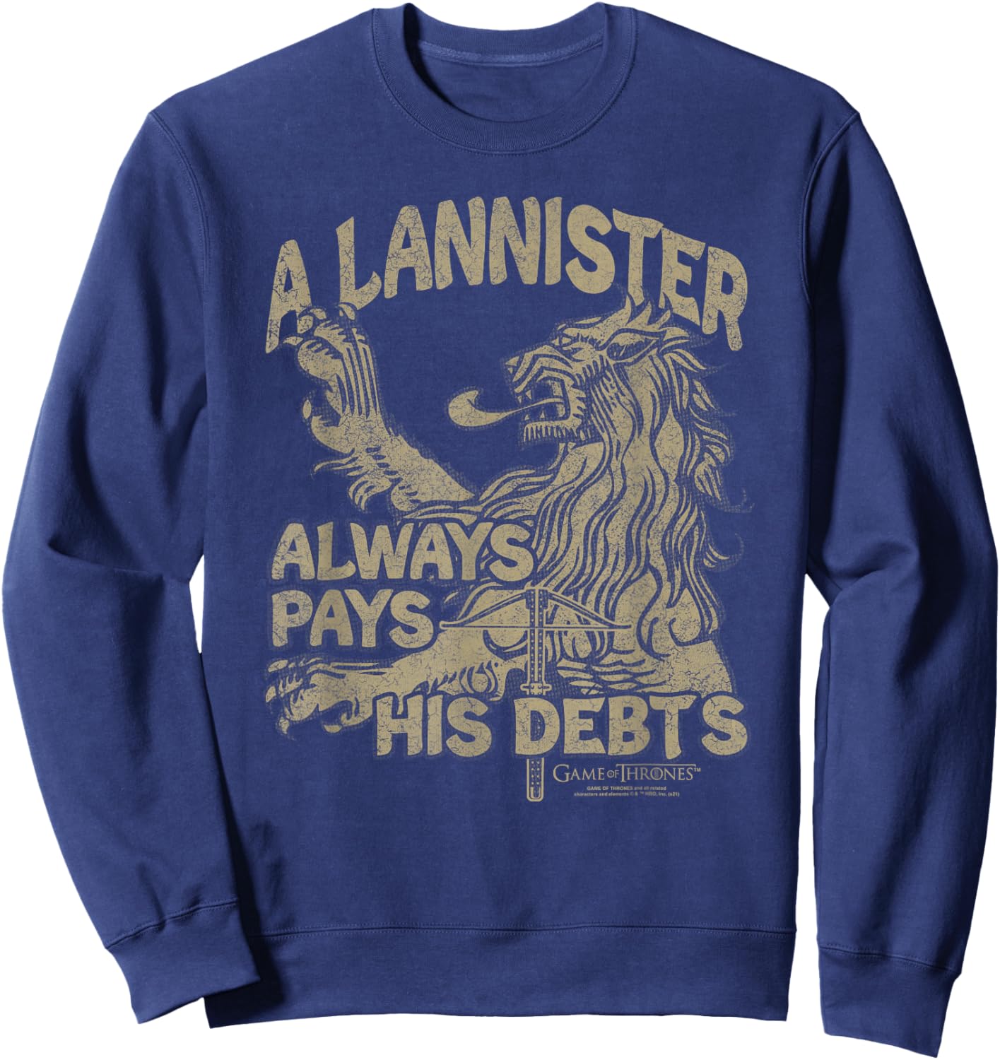 Game of Thrones A Lannister Always Pays His Debts Sweatshirt - Sweatshirt | Navy