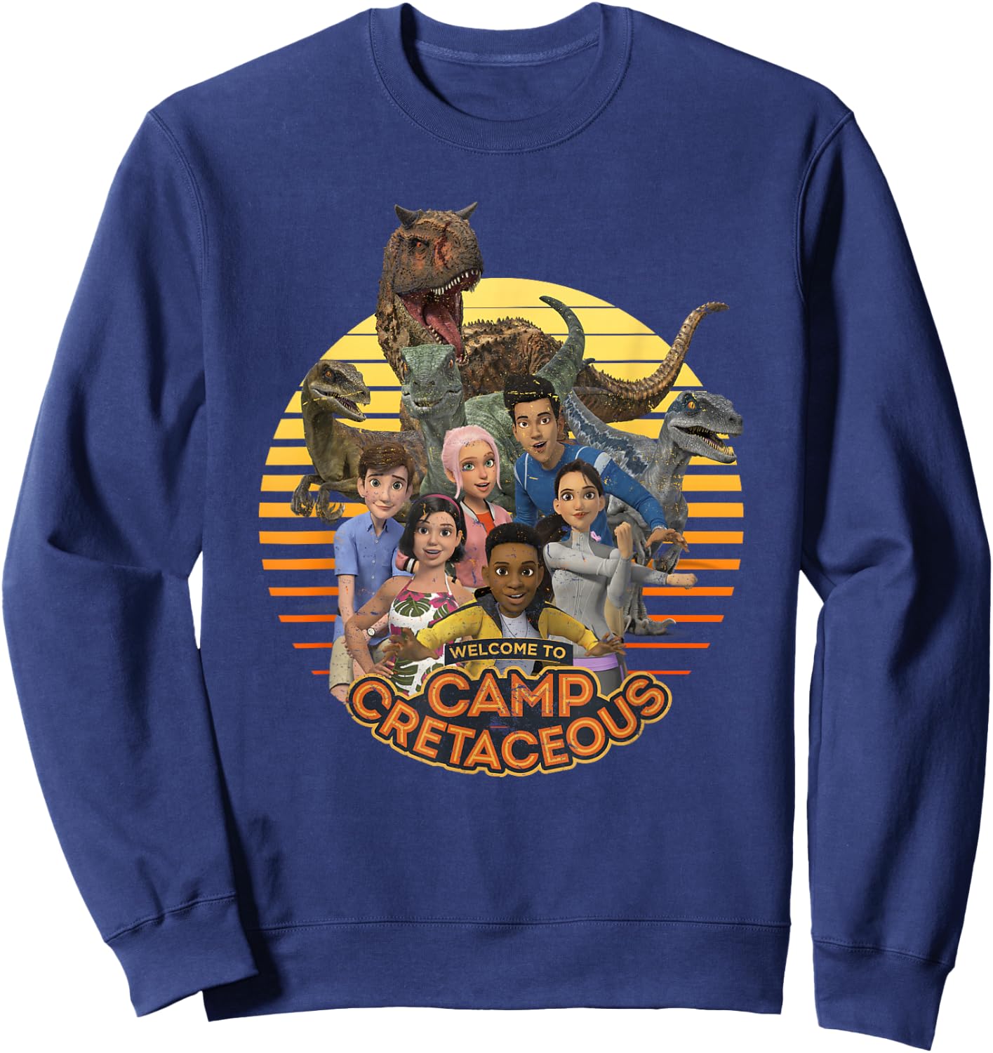 Jurassic World: Camp Cretaceous Group Shot Welcome Small Sweatshirt - Sweatshirt | Navy