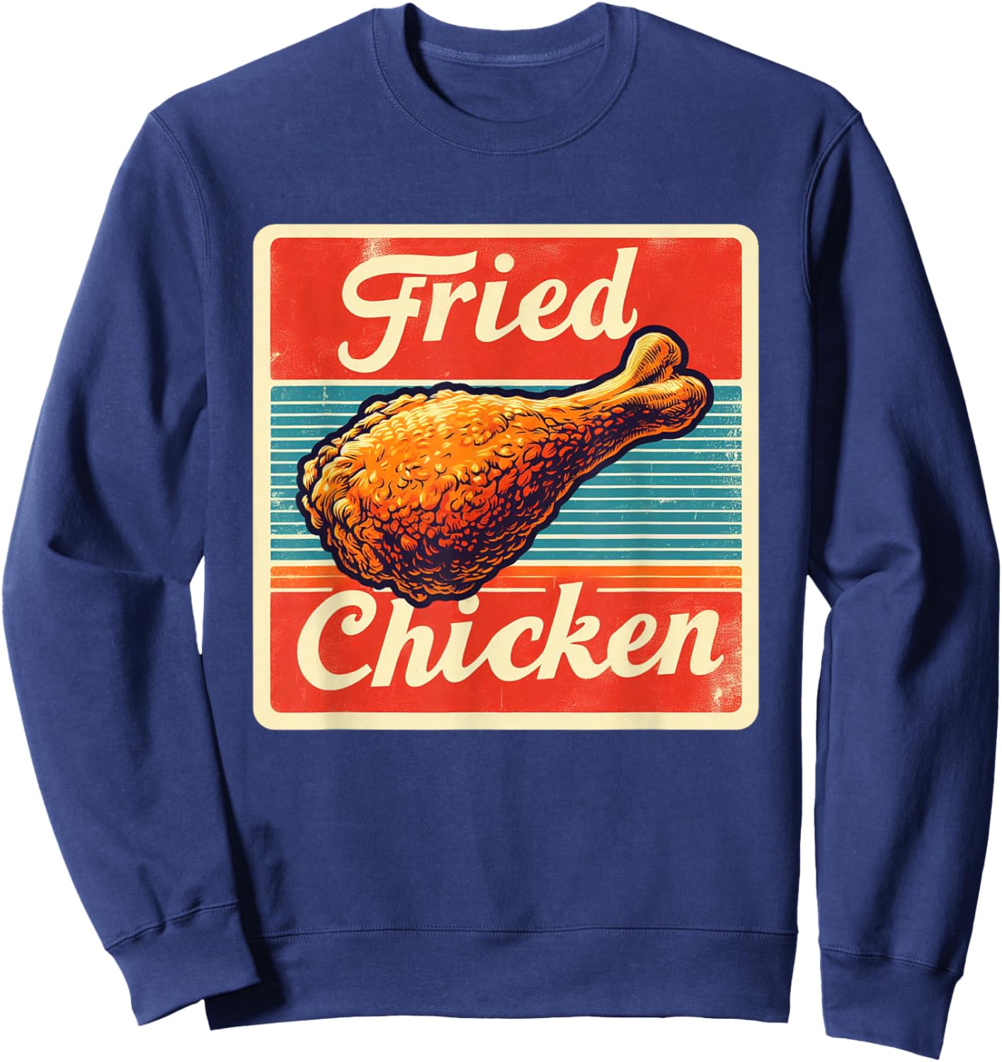 Vintage Fried Chicken Sweatshirt - Sweatshirt | Navy
