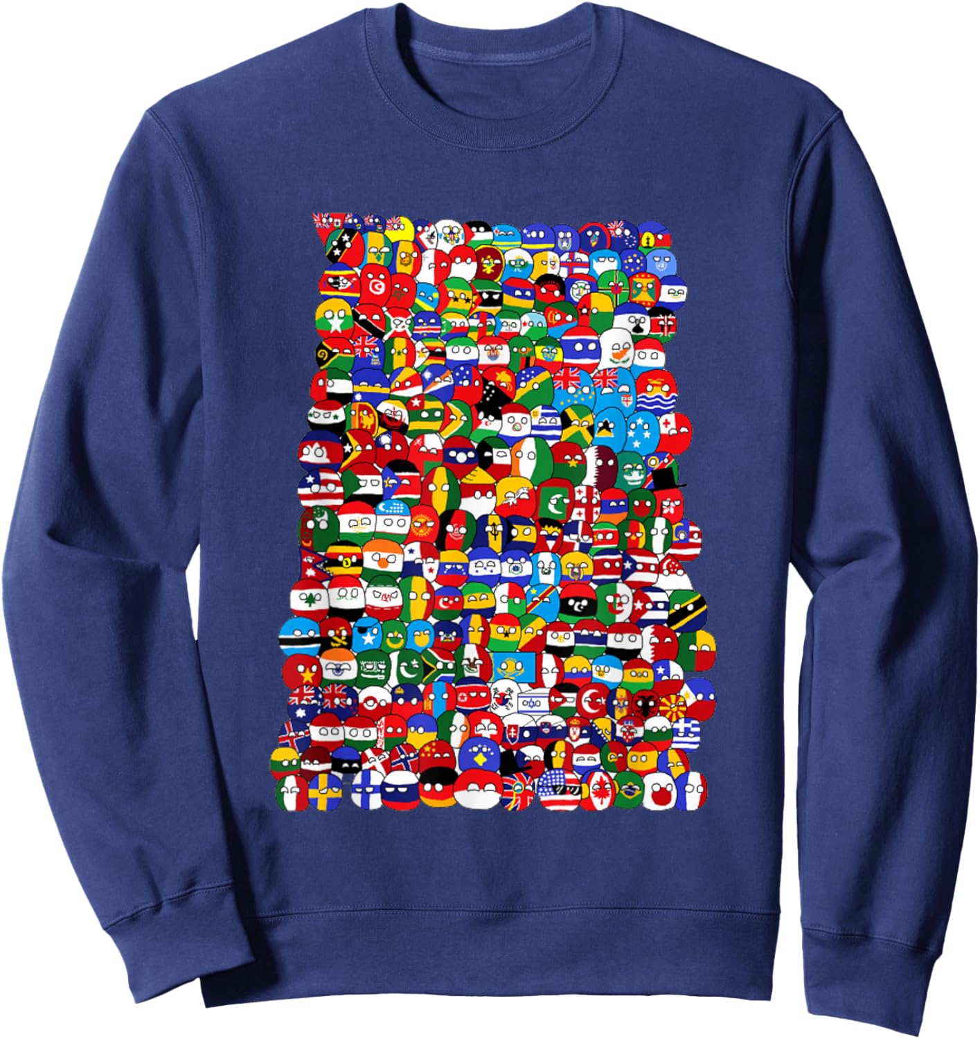Countryballs world flags Sweatshirt - Sweatshirt | Navy