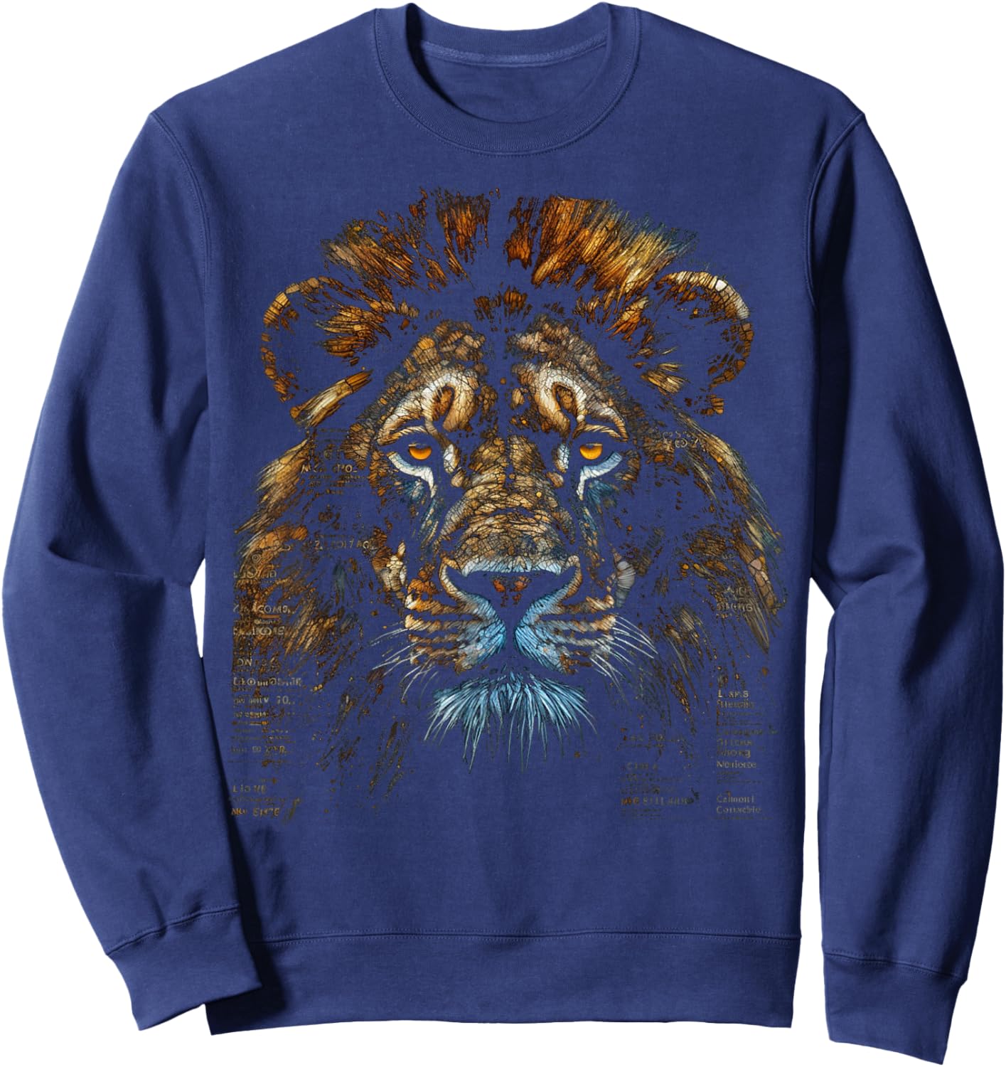 Löwe Fantasy Art - Tier Löwe Sweatshirt - Sweatshirt | Navy