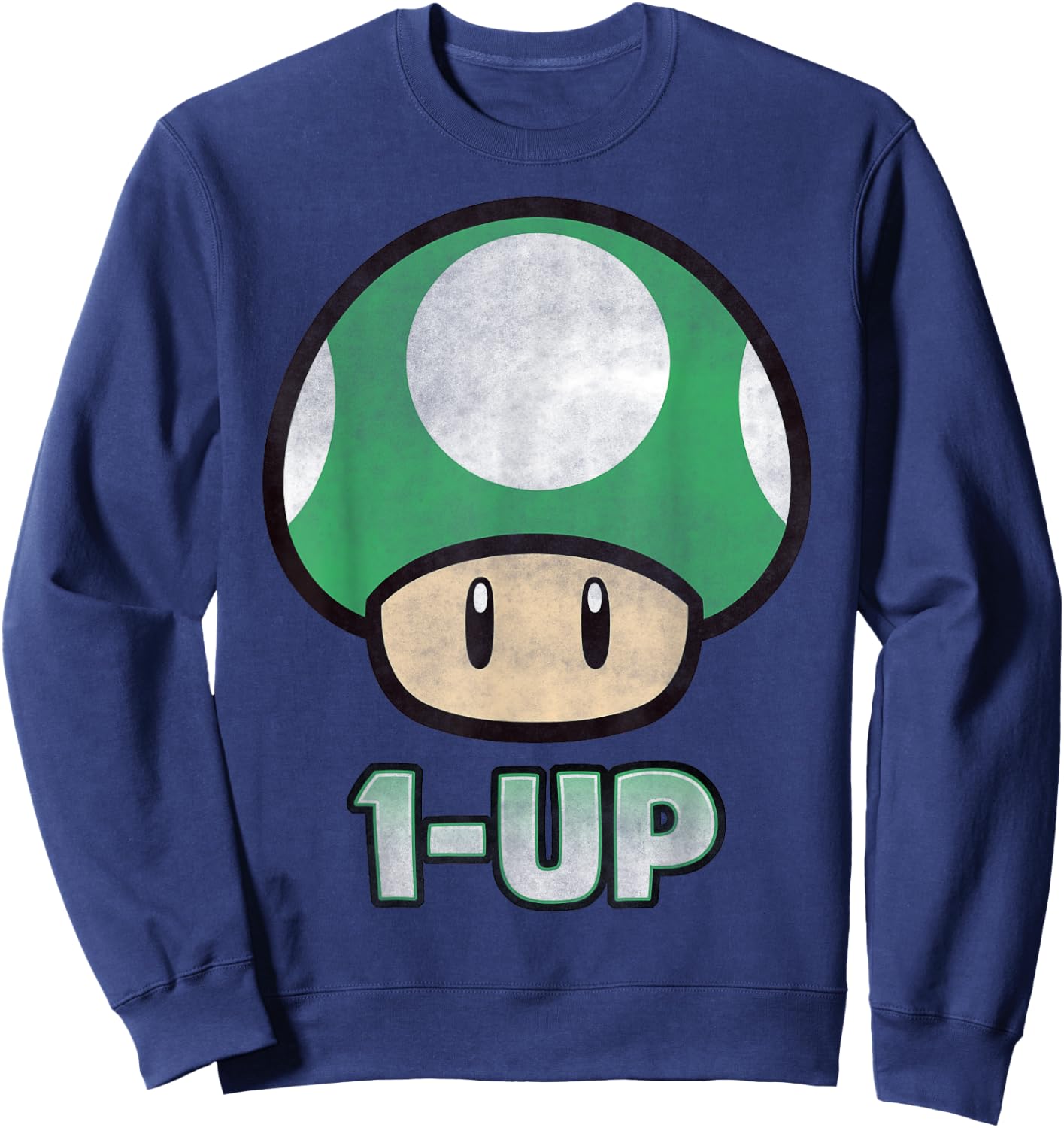 Super Mario 1-Up Mushroom Sweatshirt - Sweatshirt | Navy