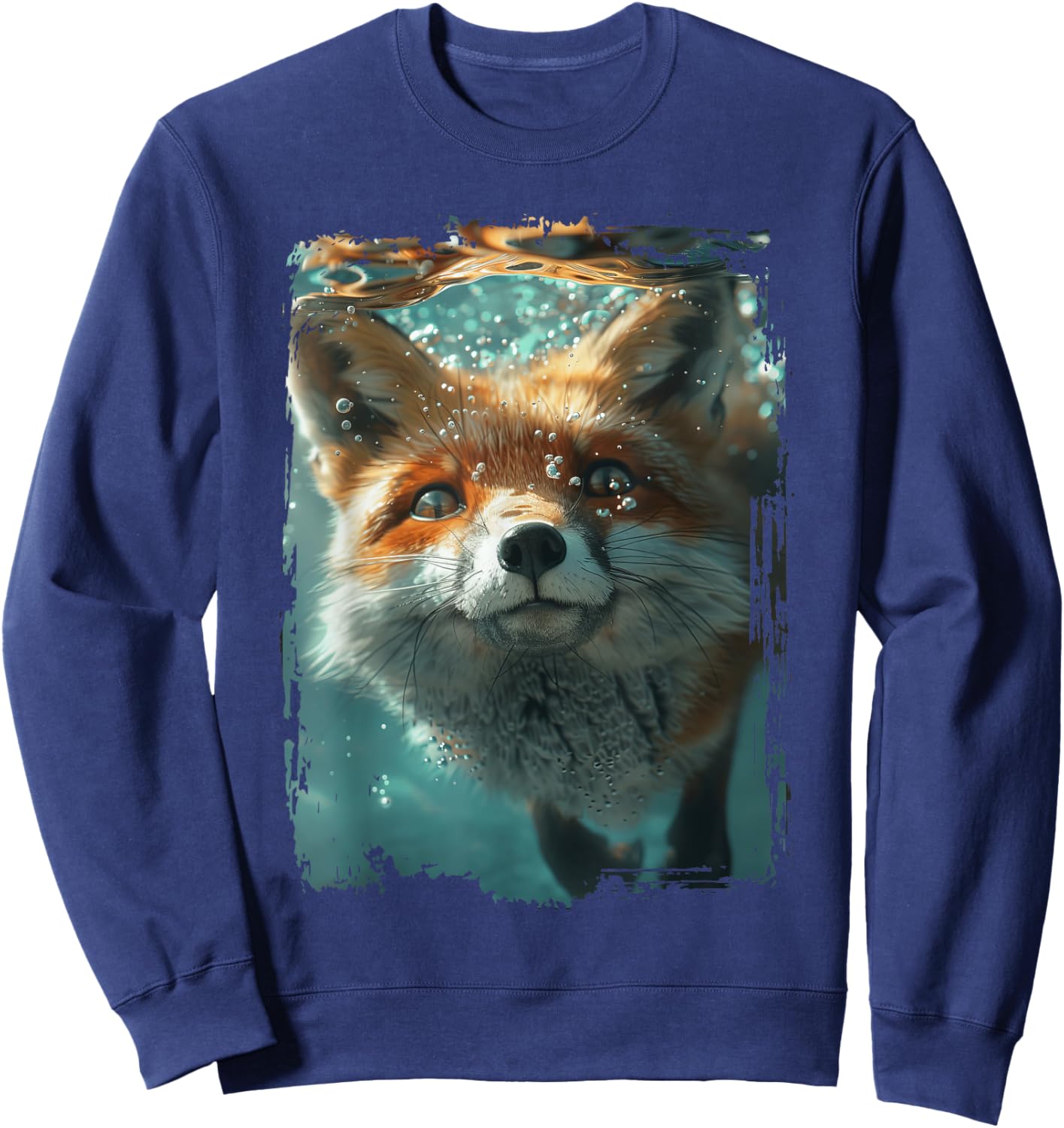 Fox Diving Sea Sweatshirt - Sweatshirt | Navy