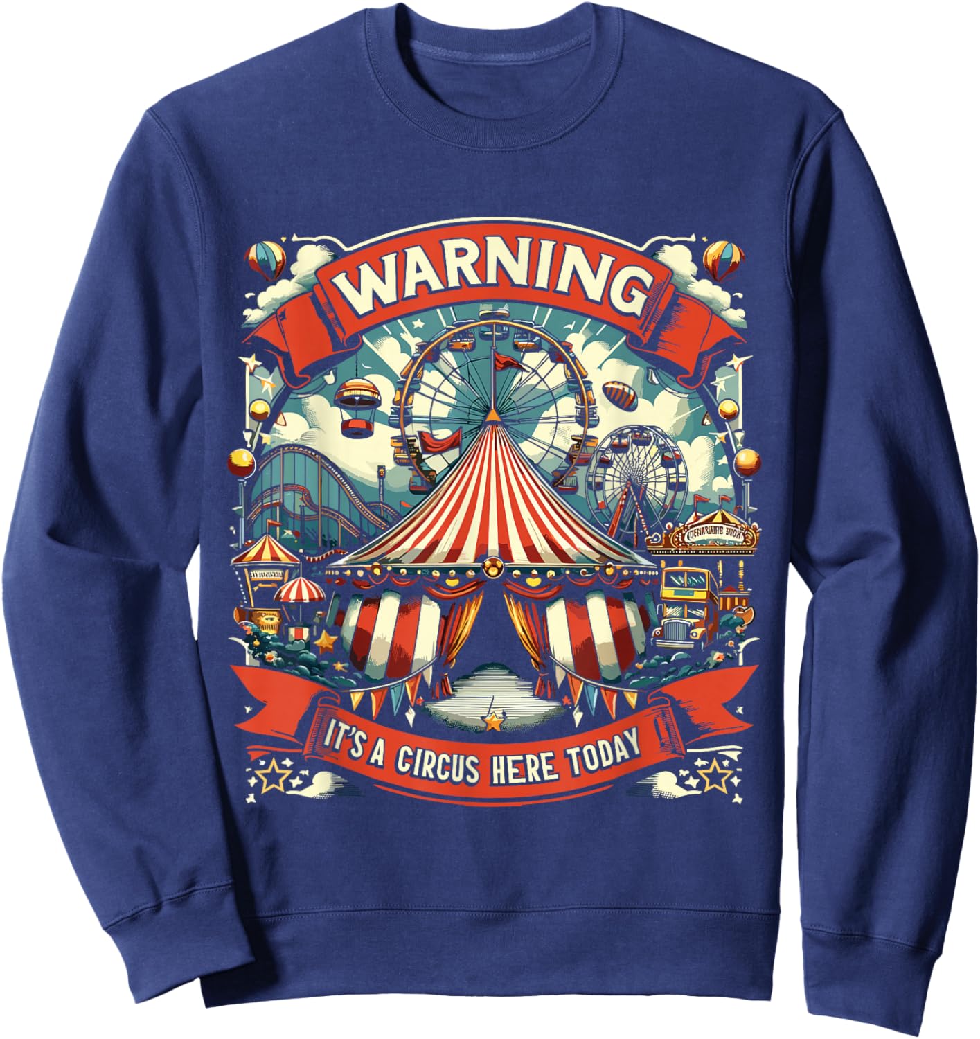 Circus Staff Carnival Crew Party Sweatshirt - Sweatshirt | Navy