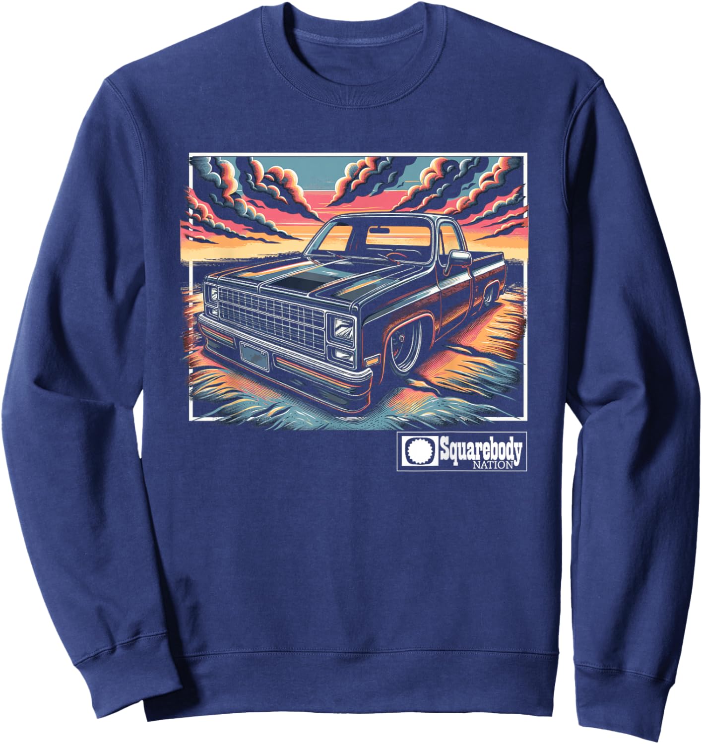 Squarebody Classic Square body Squarebody Life Sunset Sweatshirt - Sweatshirt | Navy