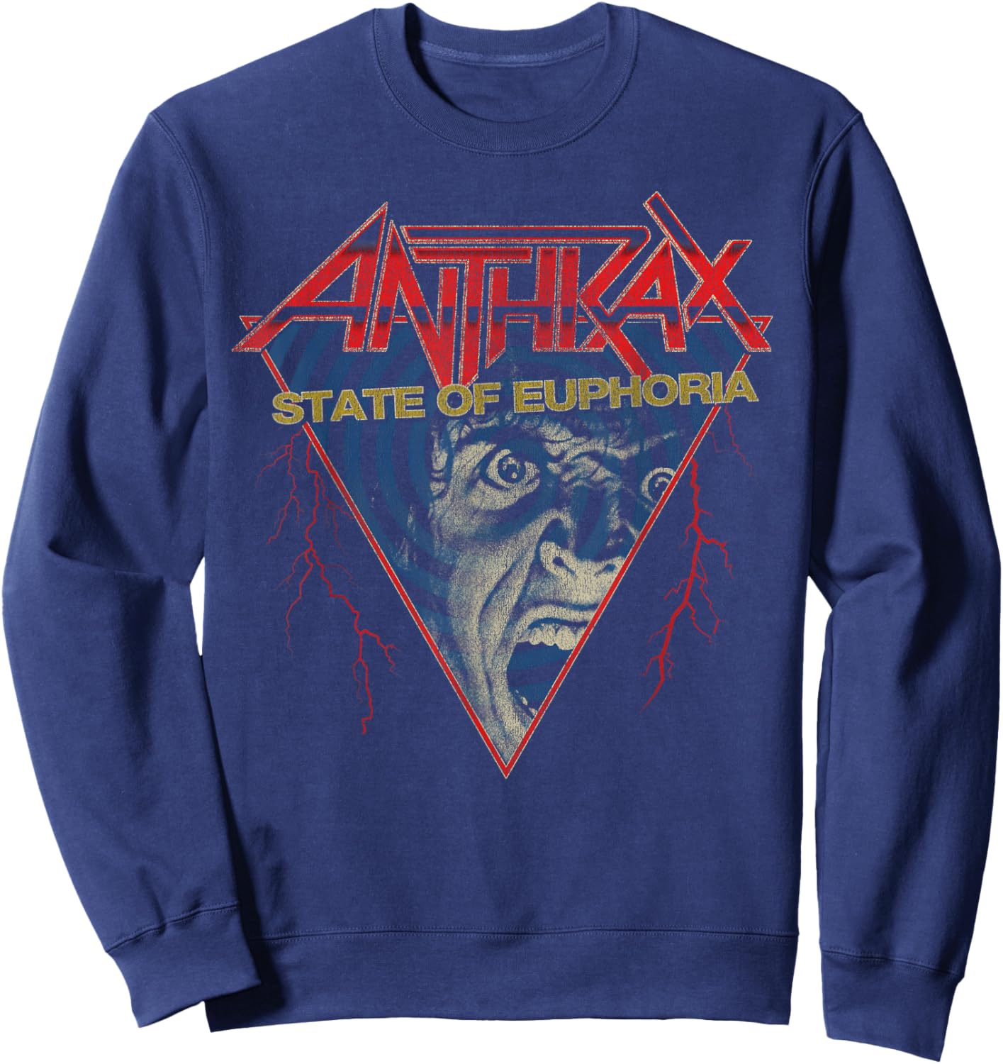 Anthrax – Optical Euphoria Sweatshirt - Sweatshirt | Navy
