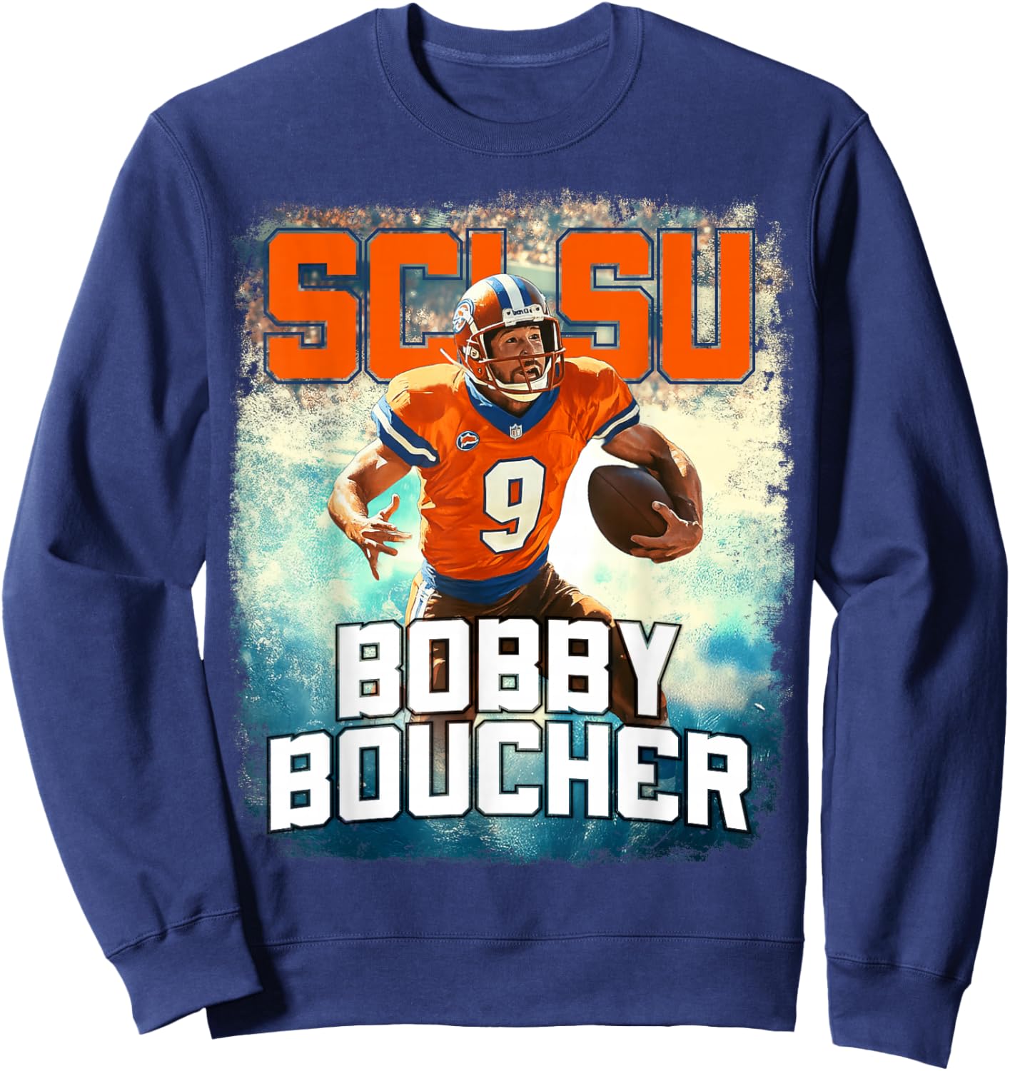SCLSU Mud Dogs - Bobby Boucher The Waterboy Sweatshirt - Sweatshirt | Navy