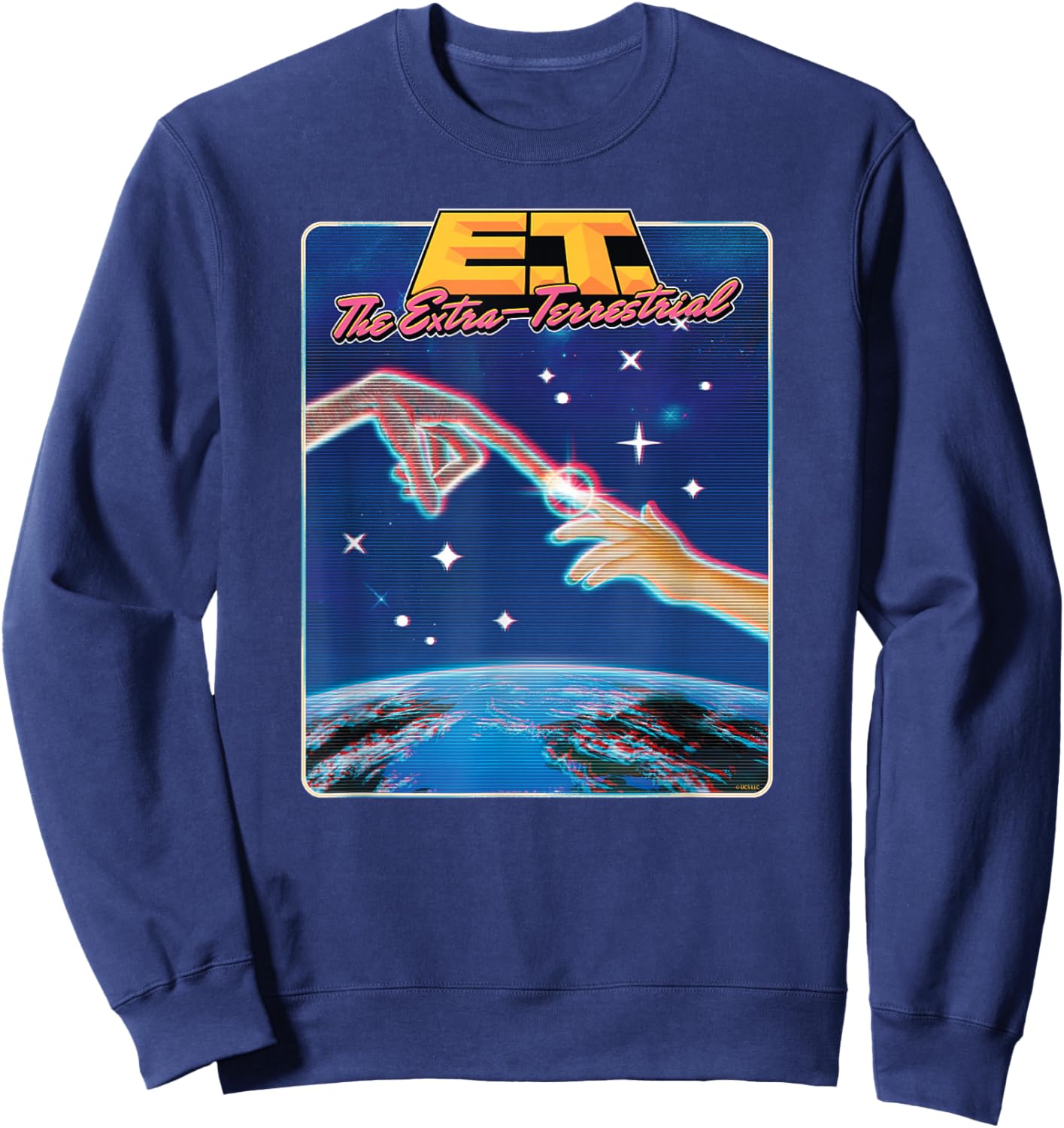 E.T. The Extra-Terrestrial 80's Style Sweatshirt - Sweatshirt | Navy