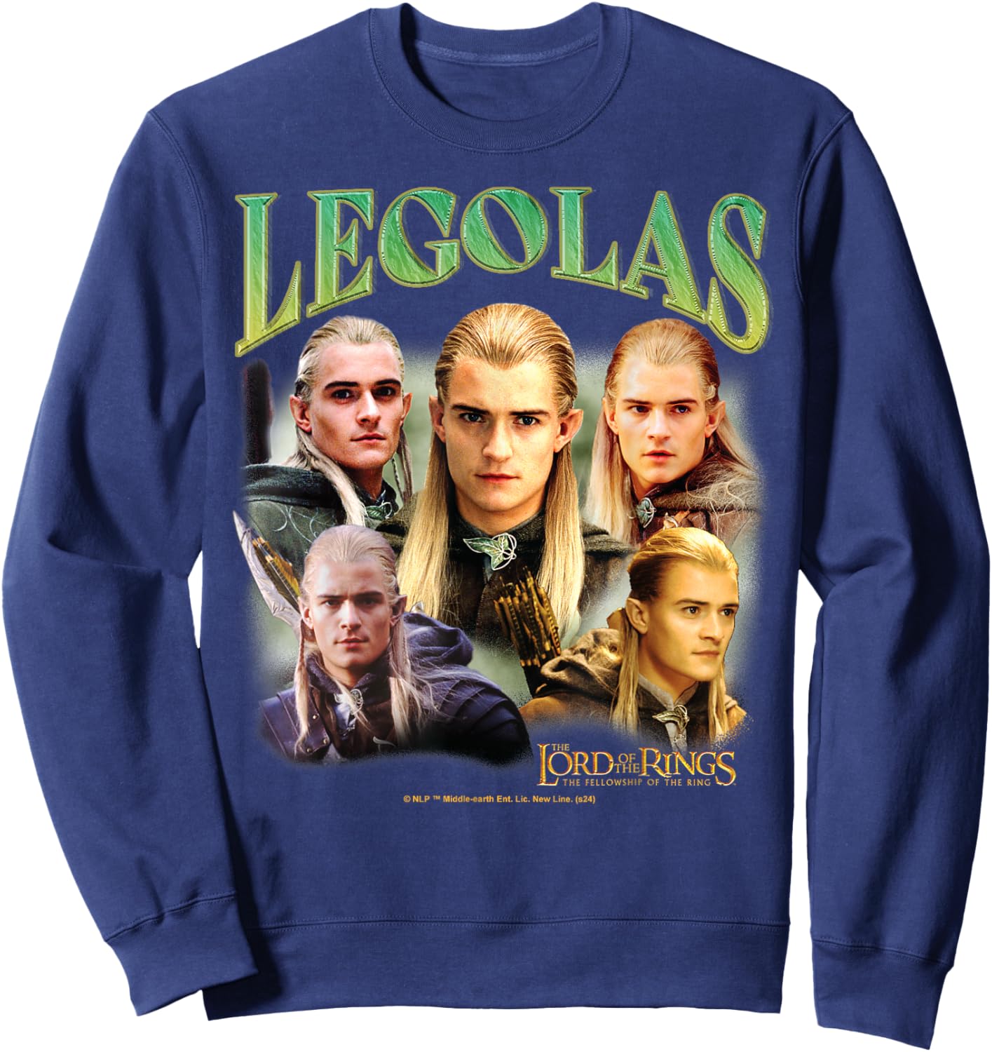 The Lord of The Rings - Fellowship of The Ring Legolas Elf Sweatshirt - Sweatshirt | Navy