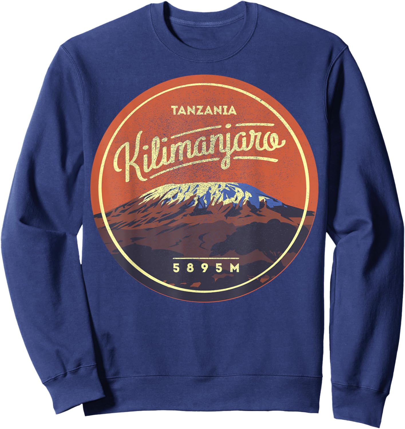 Travel Africa Tanzania Serengeti Mount Kilimanjaro Vacation Sweatshirt - Sweatshirt | Navy