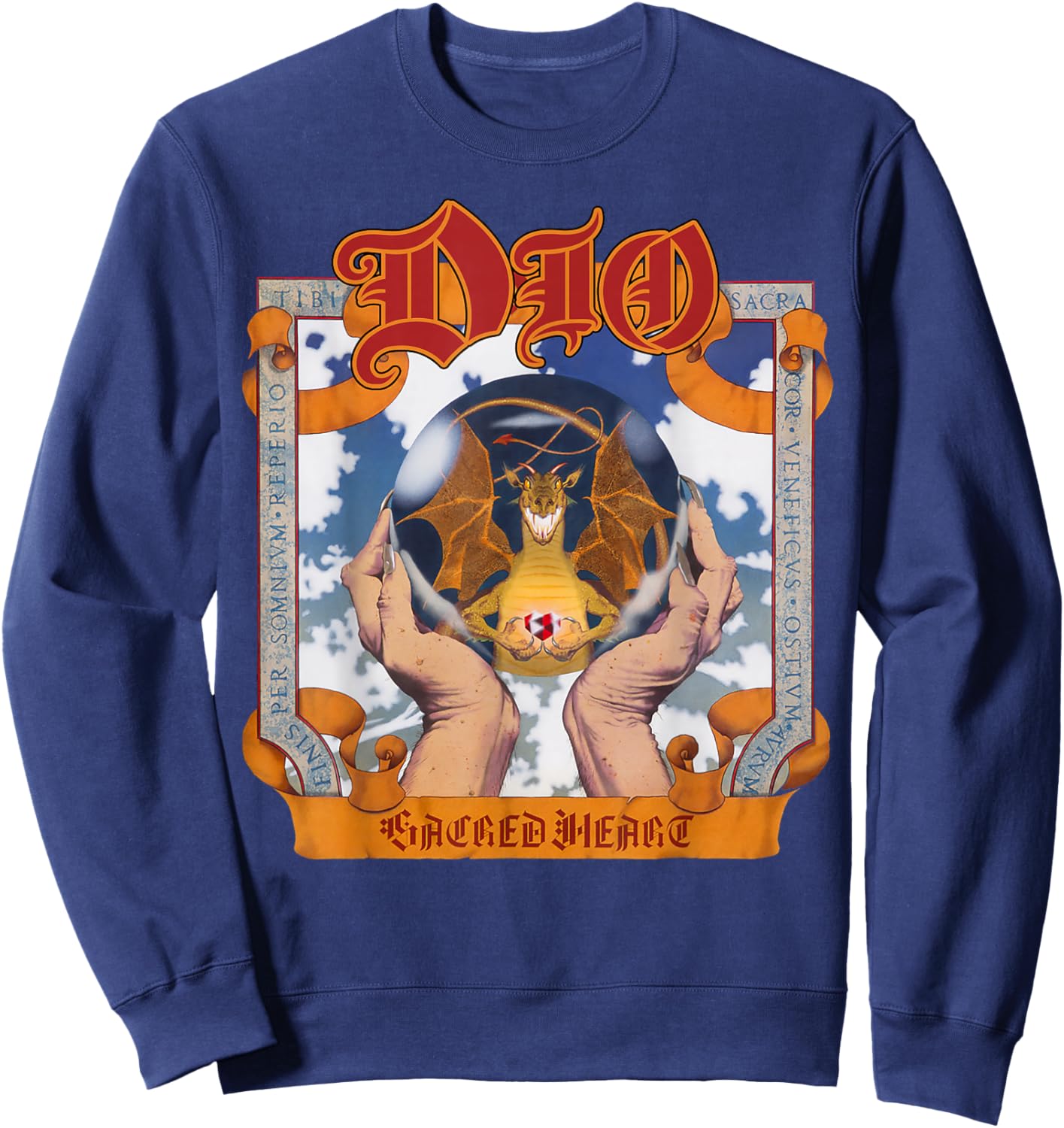 Dio – Sacred Heart Grey Sweatshirt - Sweatshirt | Navy