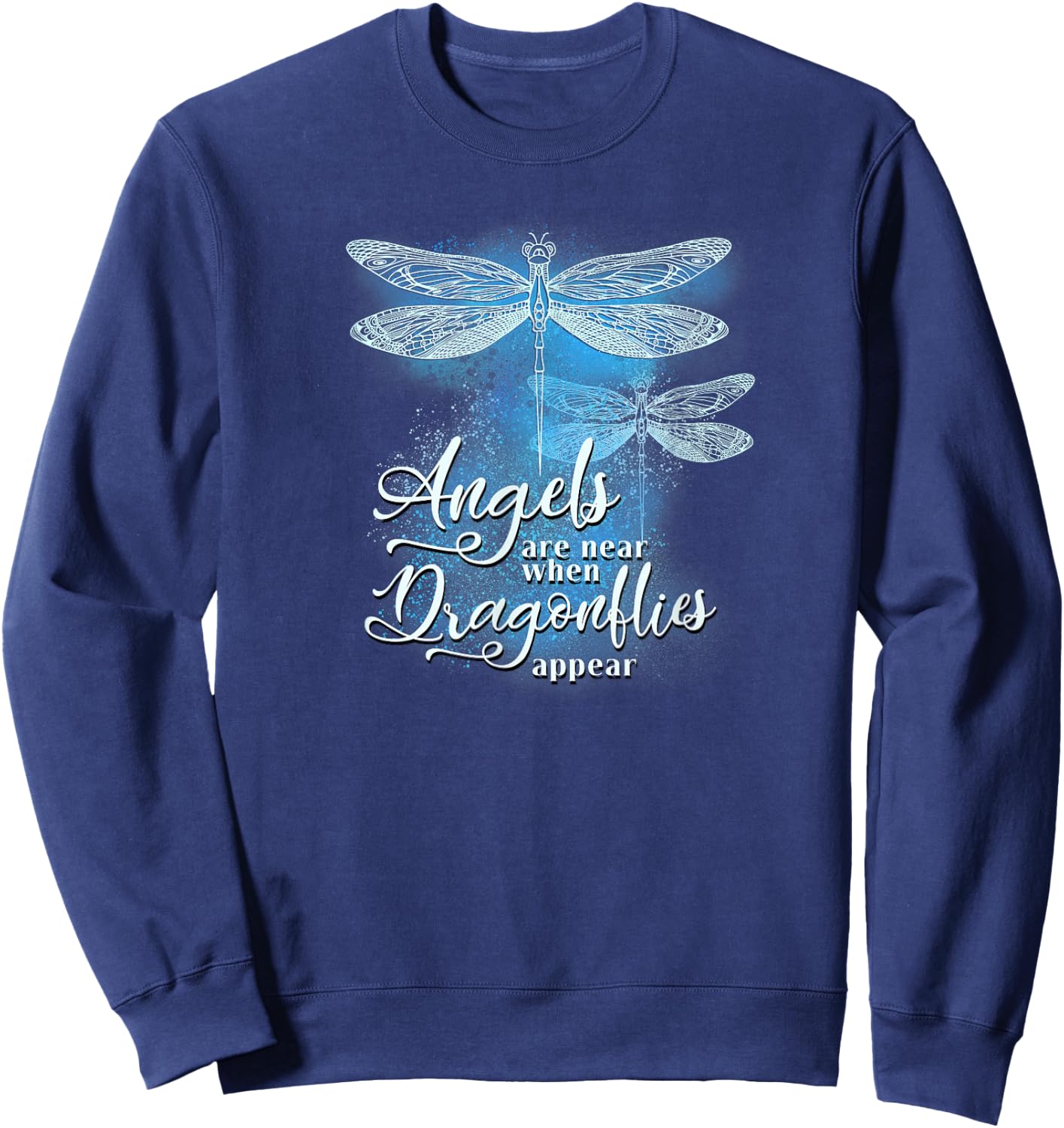 Dragonfly Gifts Dragonflies Clothes Hippie Gift Wings Sweatshirt - Sweatshirt | Navy