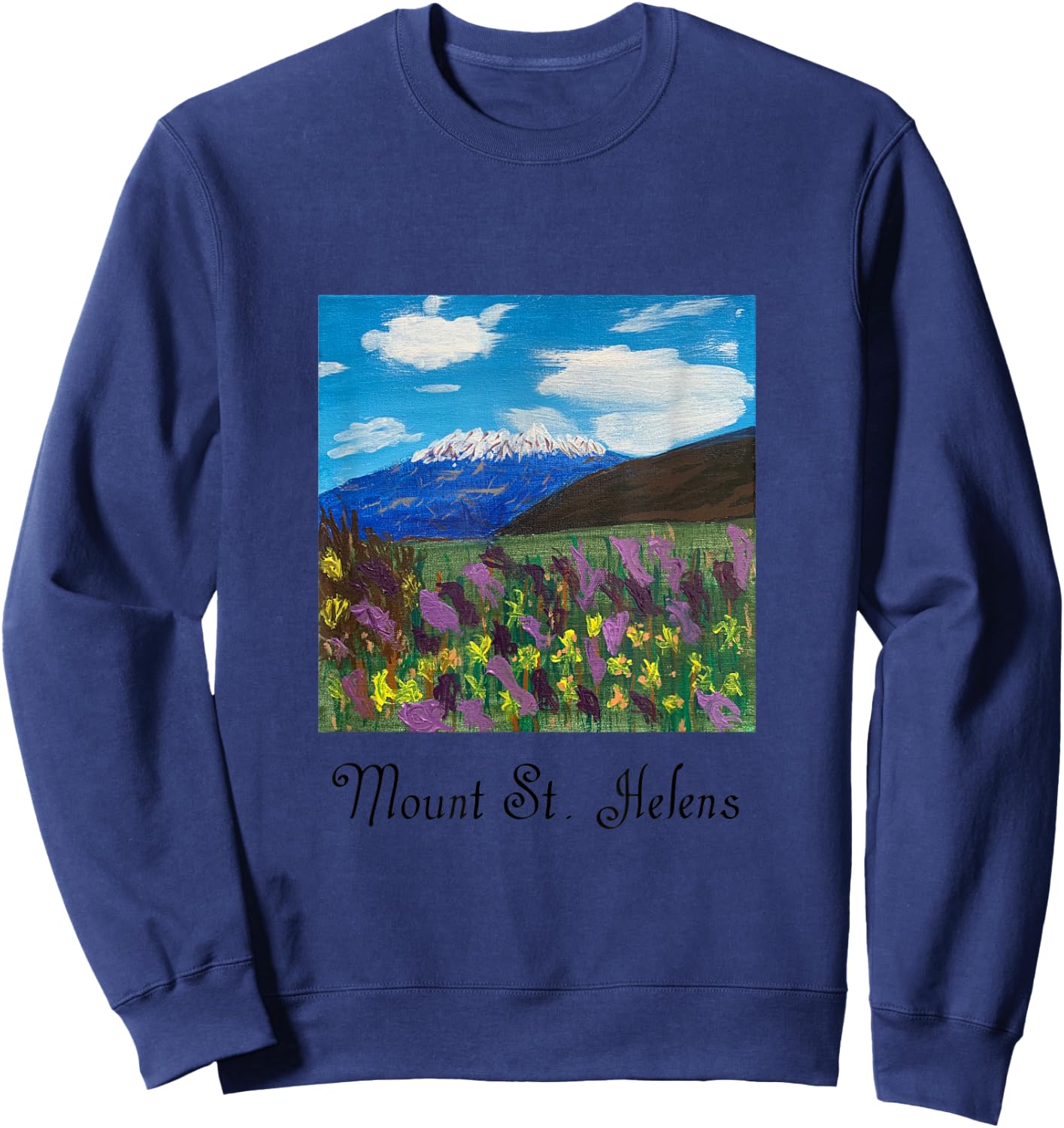 Mount St. Helens Shirt Sweatshirt - Sweatshirt | Navy