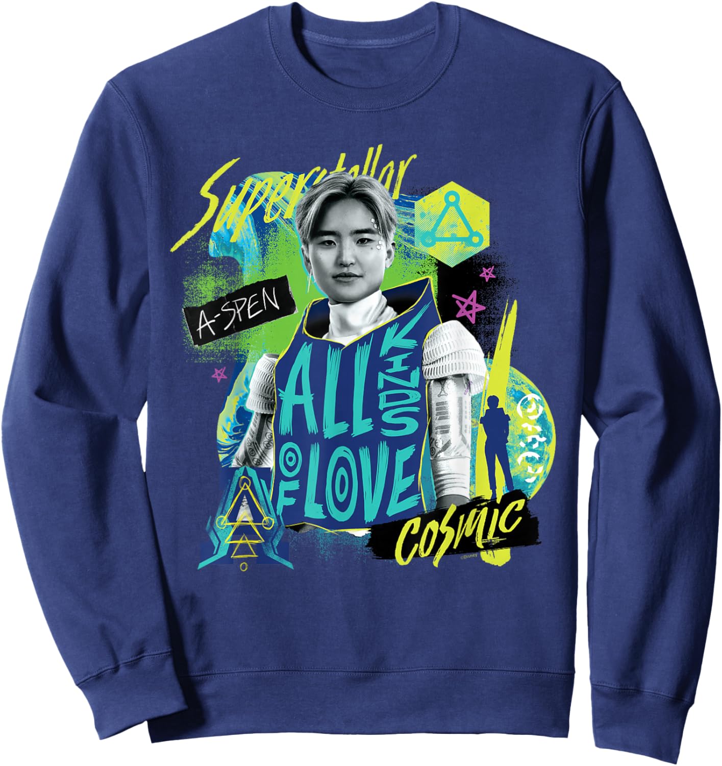 Disney Channel Zombies 3 A-Spen Alien All Kinds of Love Sweatshirt - Sweatshirt | Navy