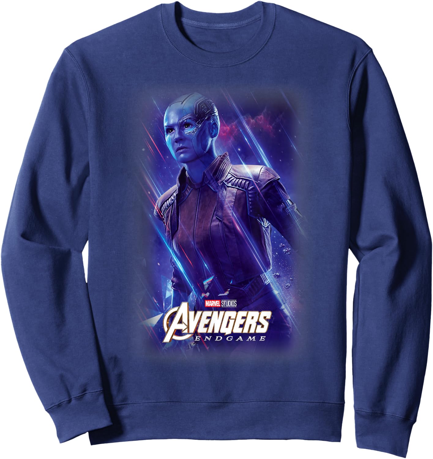 Marvel Avengers Endgame Nebula Galactic Poster Sweatshirt - Sweatshirt | Navy