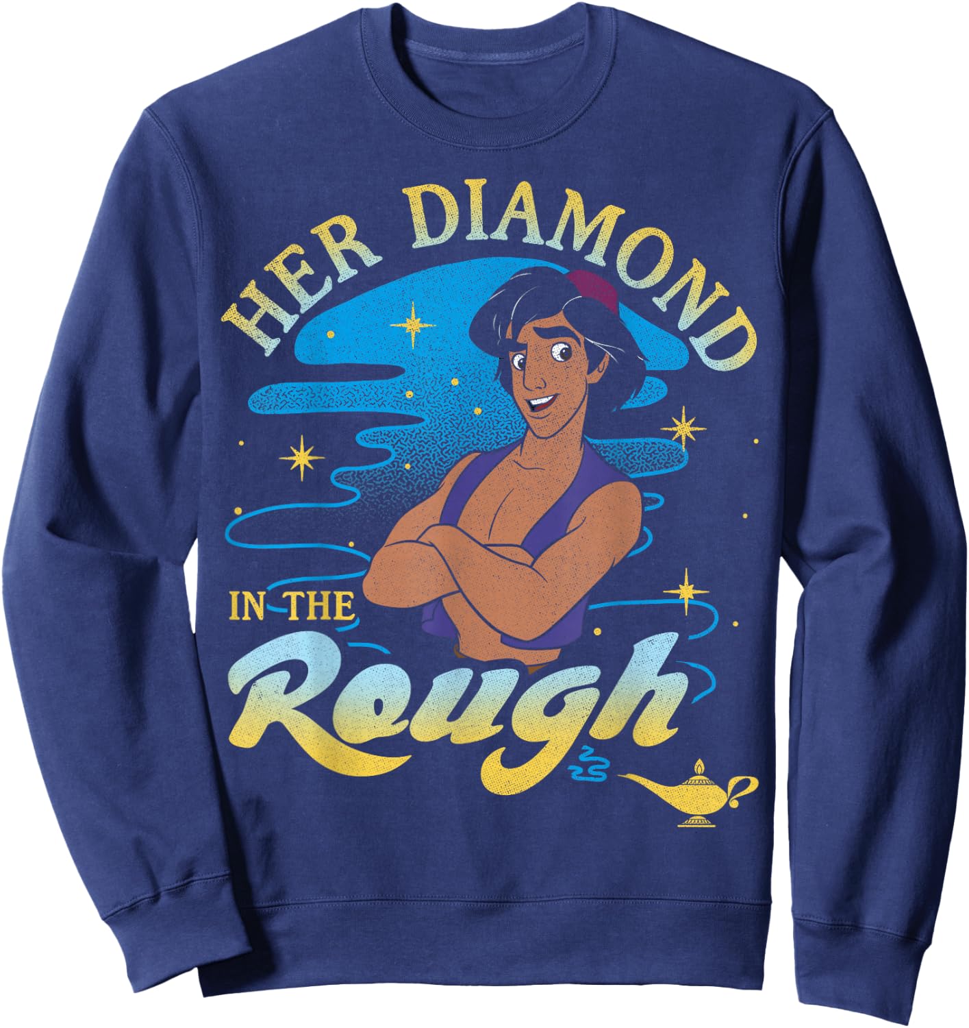 Disney Aladdin Her Diamond In The Rough Portrait Sweatshirt - Sweatshirt | Navy