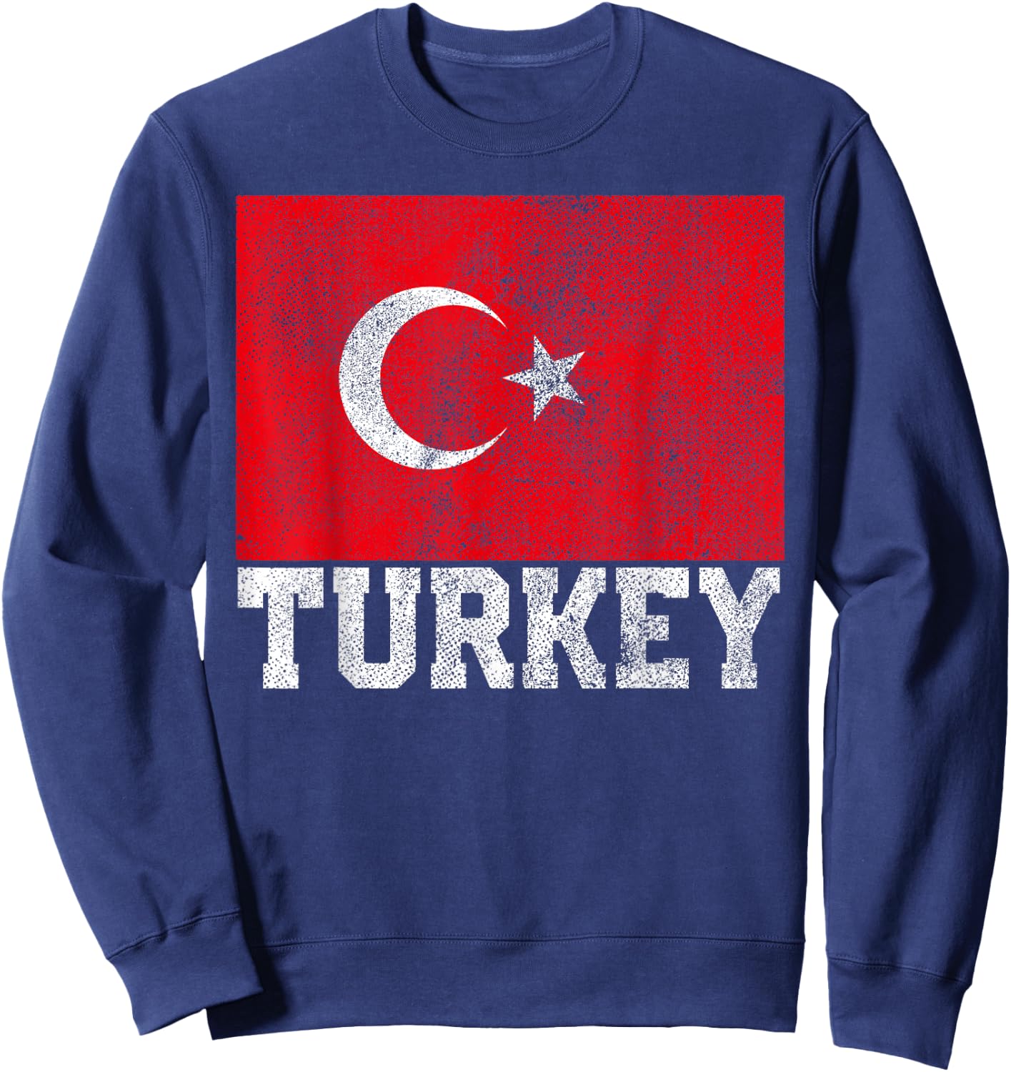 Turkey Flag National Pride Roots Country Matching Family Sweatshirt - Sweatshirt | Navy