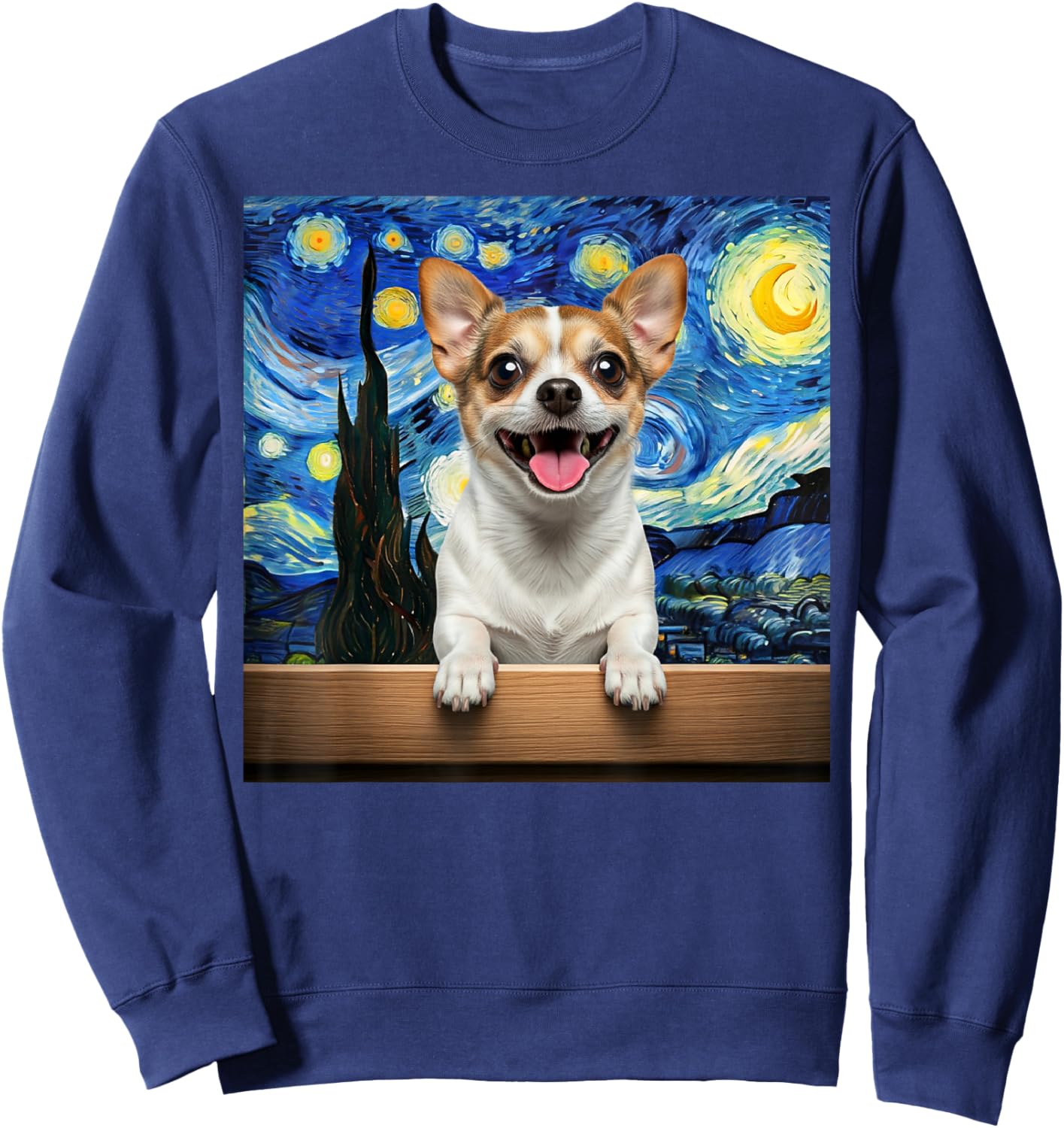 Chiweenie Starry Night Dog Lover Gift Men Women Kids Sweatshirt - Sweatshirt | Navy