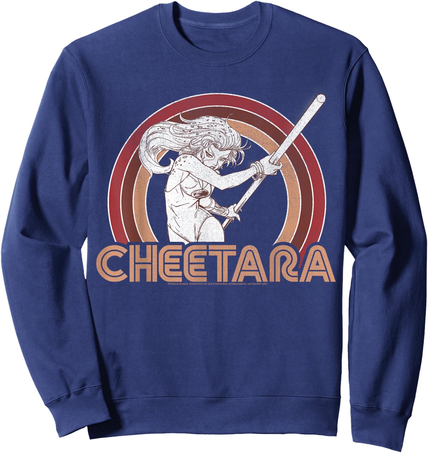 ThunderCats Cheetara Retro Rainbow Sweatshirt - Sweatshirt | Navy