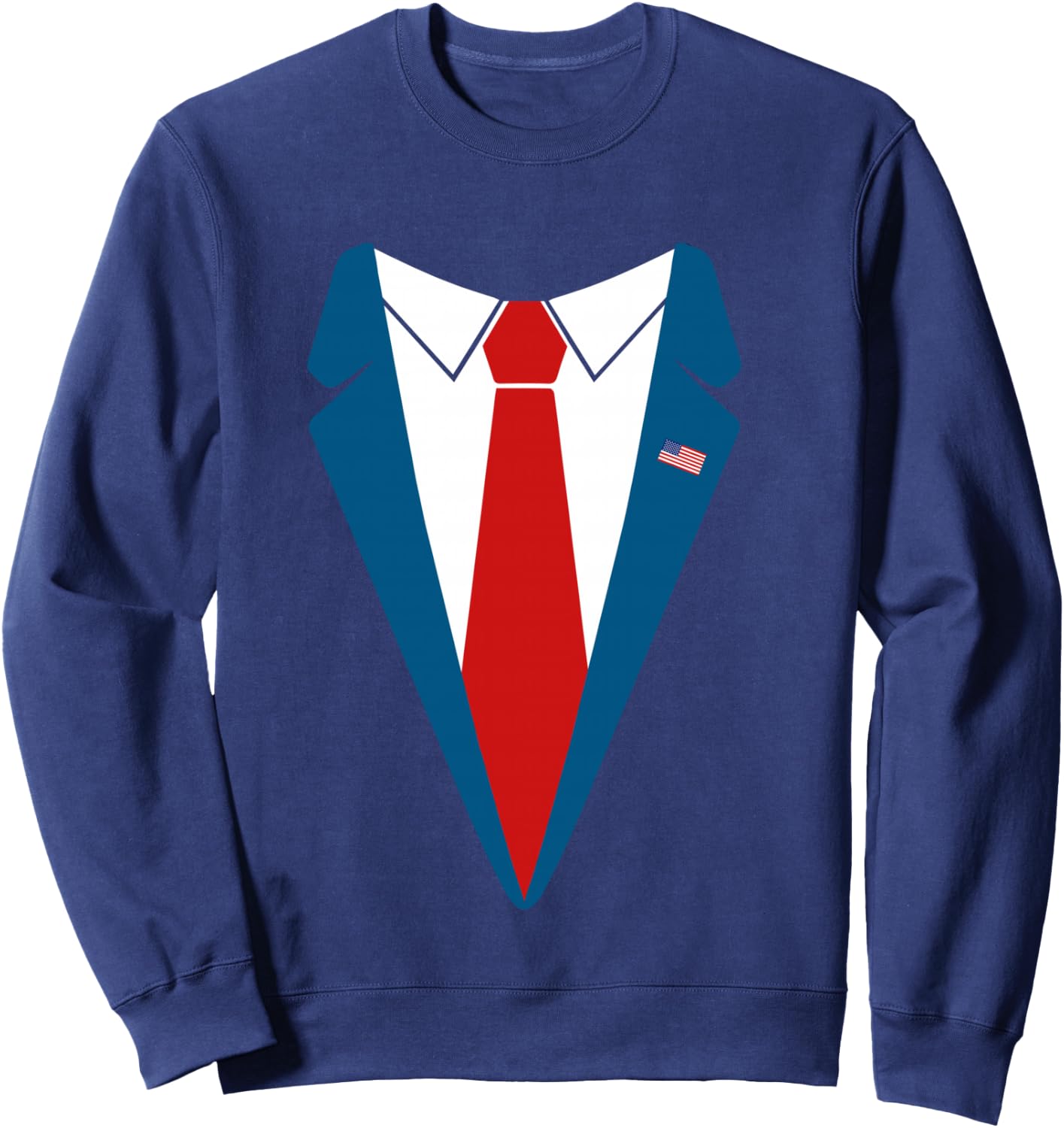 Trump Suit Halloween Costume Funny Cute Simple Fast gift Sweatshirt - Sweatshirt | Navy