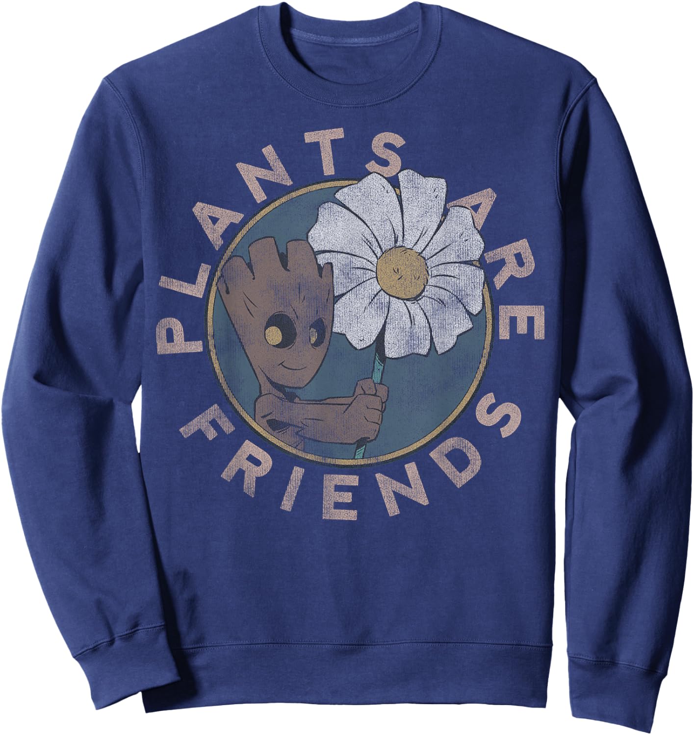 Marvel Guardians of The Galaxy Groot Plants are Friends Small Sweatshirt - Sweatshirt | Navy