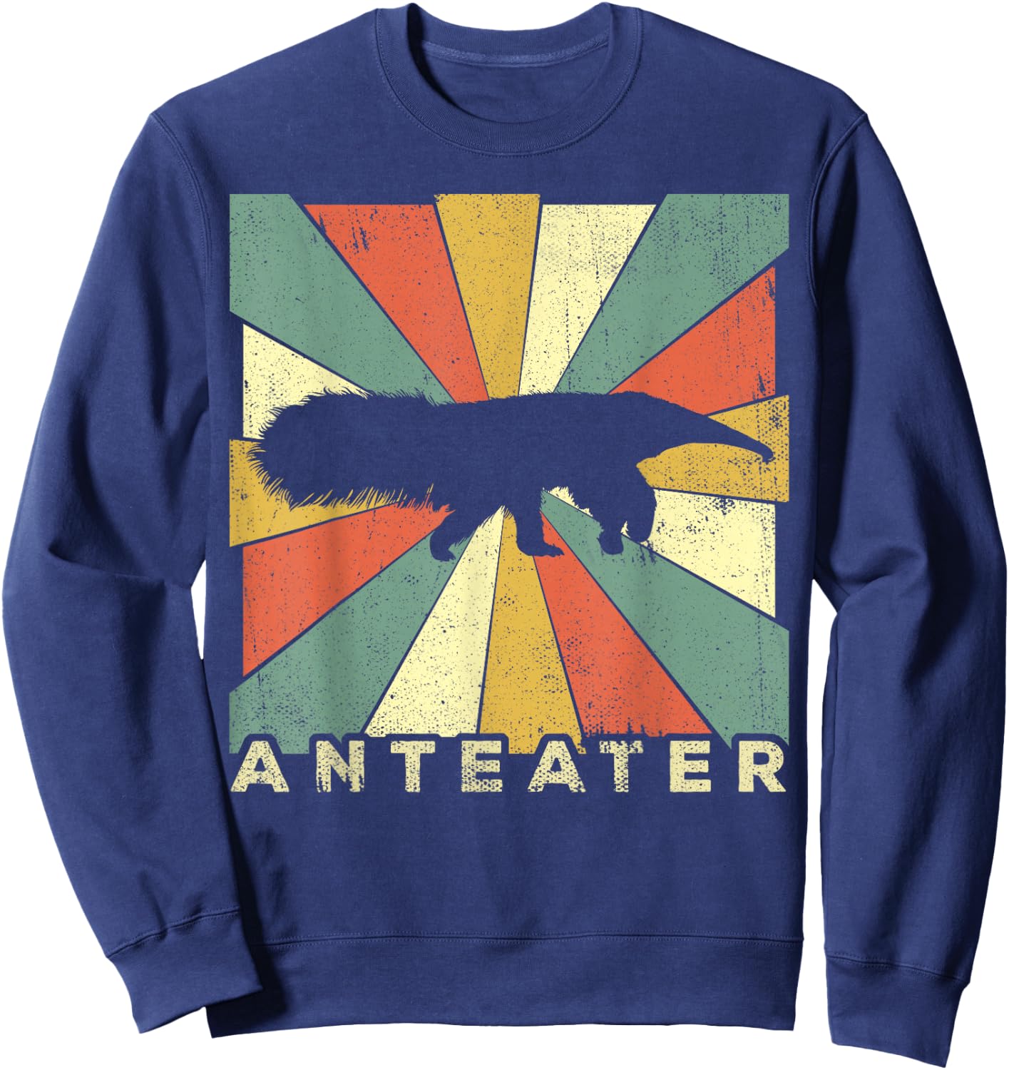 Vintage Anteater Lover Retro Style Animal Sweatshirt - Sweatshirt | Navy