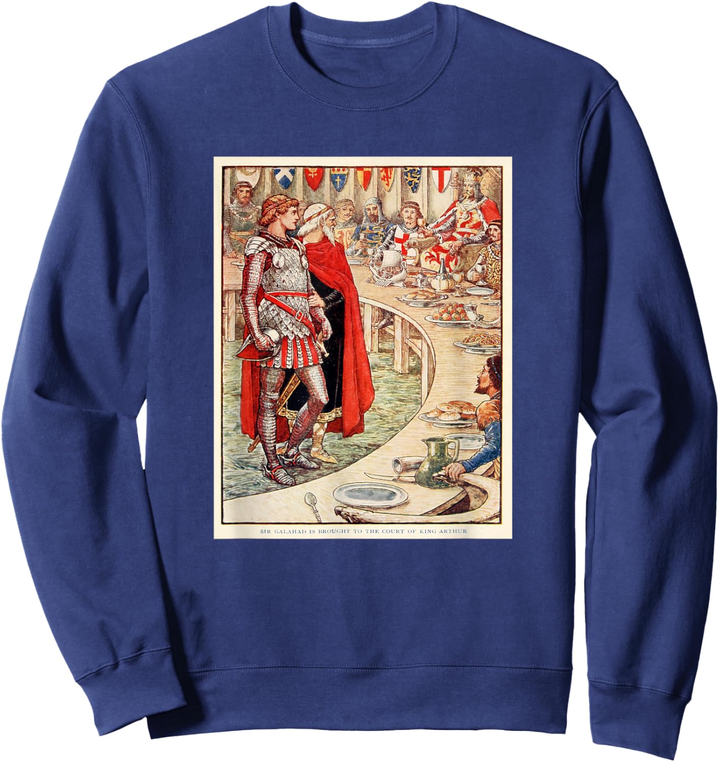 Knights of The Round Table & Sir Galahad Sweatshirt - Sweatshirt | Navy