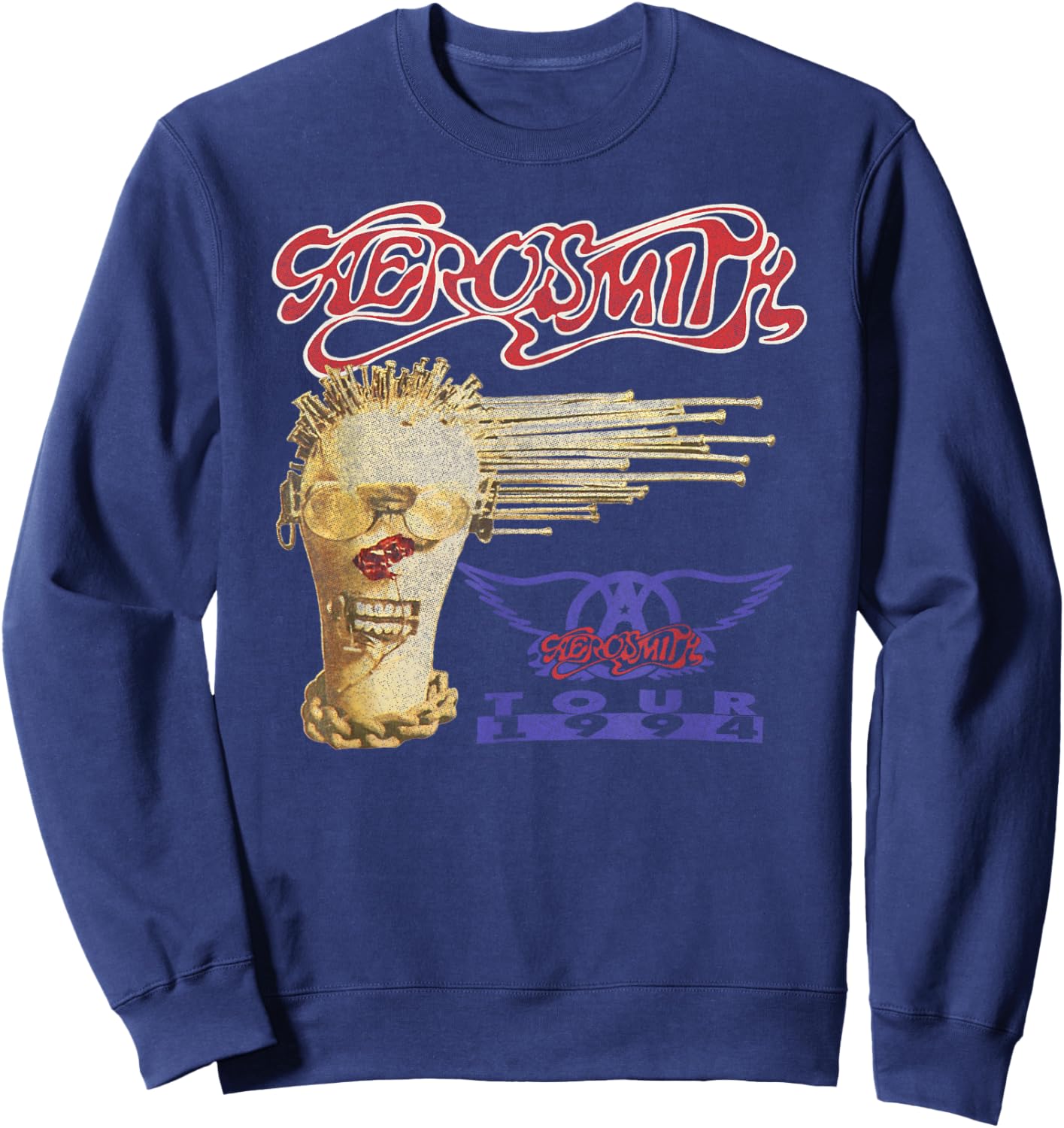 Aerosmith Amazon Exclusive - Get A Grip 1994 Tour Sweatshirt - Sweatshirt | Navy