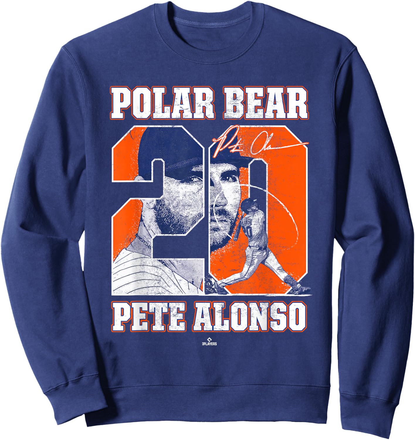 Polar Bear Pete Alonso New York MLBPA Sweatshirt - Sweatshirt | Navy