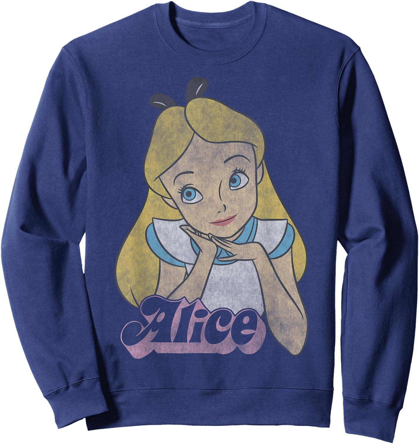 Disney Alice in Wonderland Alice Simple Portrait Sweatshirt - Sweatshirt | Navy