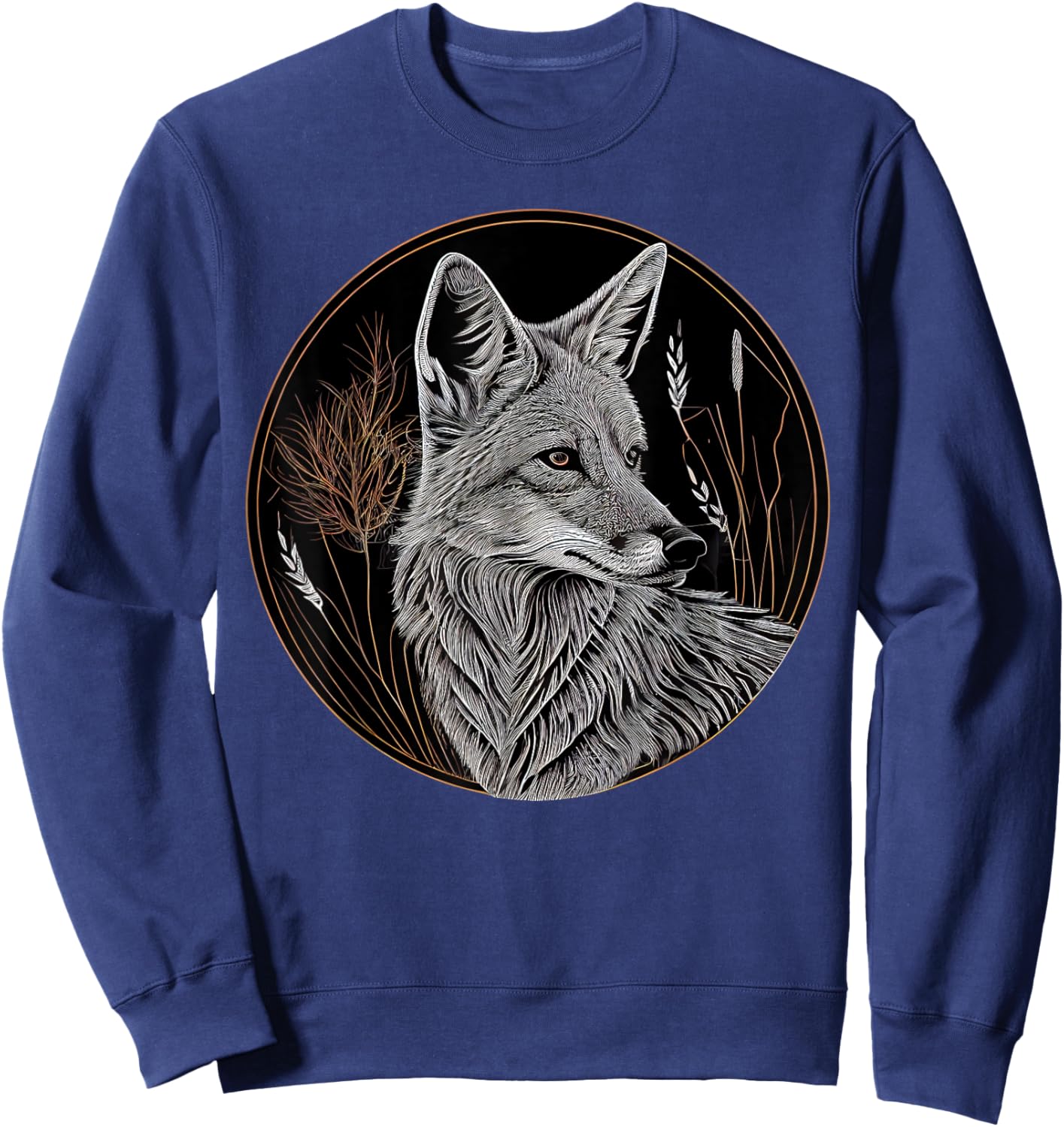 Coyote Animal Lover Wildlife Coyotes Sweatshirt - Sweatshirt | Navy