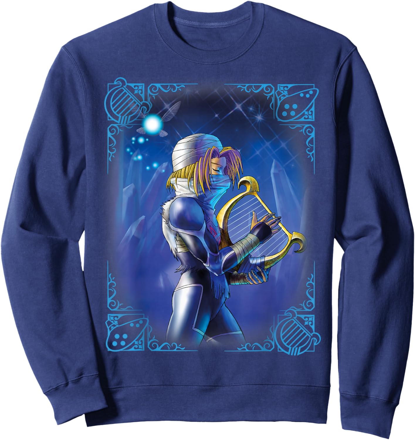 The Legend of Zelda Sheik Poster Sweatshirt - Sweatshirt | Navy