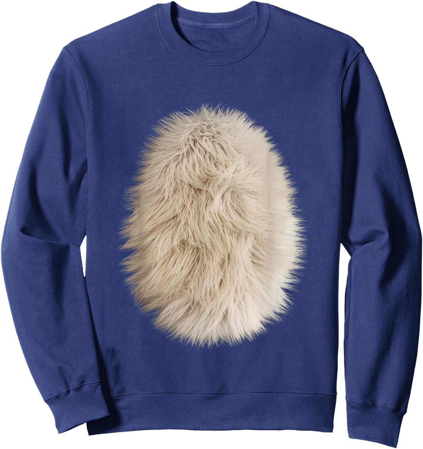 Funny Feline Belly Hair Costume for Cat Lovers Men Women Kids Sweatshirt - Sweatshirt | Navy