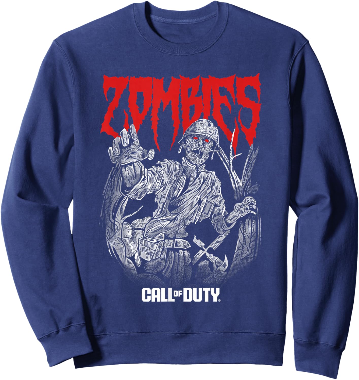 Call of Duty Zombies Gaming Sweatshirt - Sweatshirt | Navy