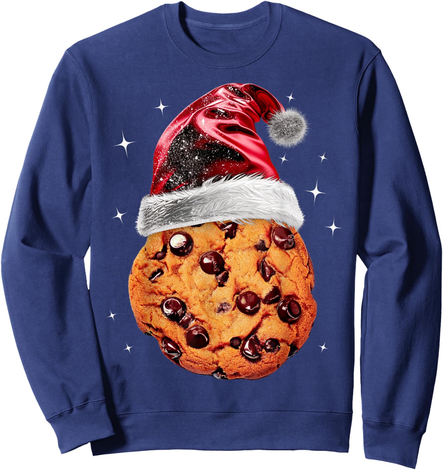 Chocolate Chip Cookie Christmas Costume Lazy Party Sweatshirt - Sweatshirt | Navy