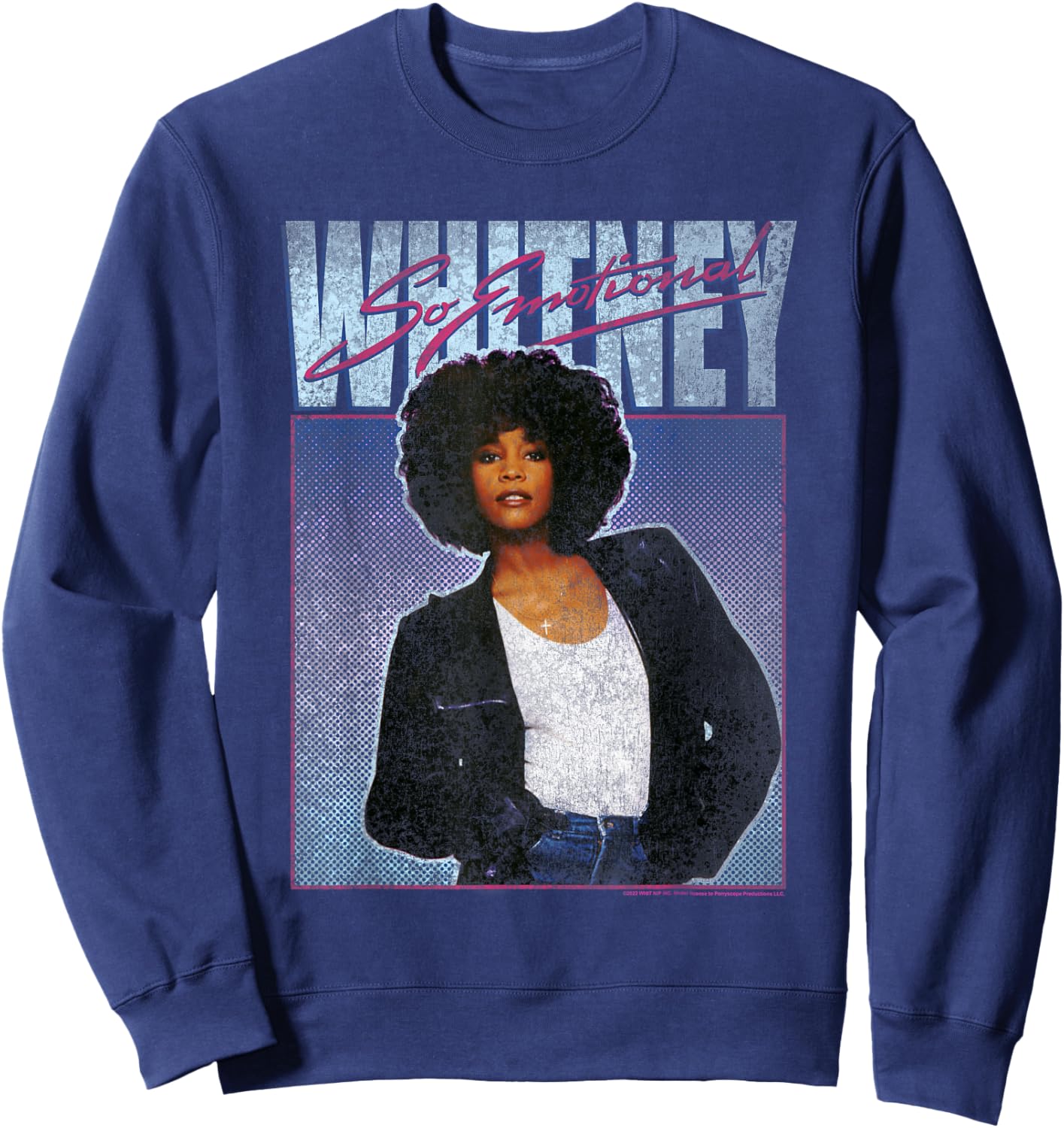Whitney Houston So Emotional Sweatshirt - Sweatshirt | Navy