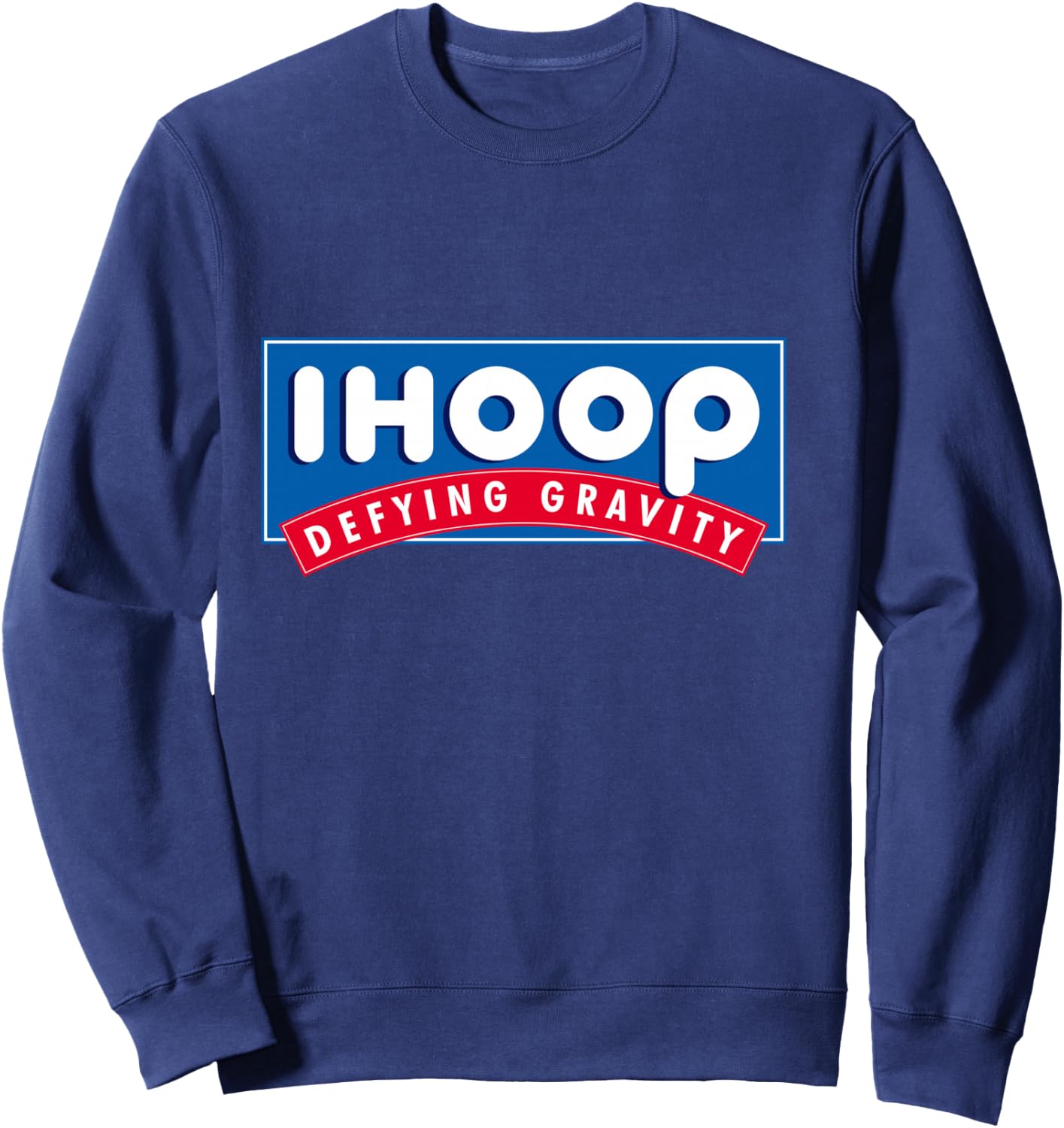 Ihoop I Hoop Defying Gravity - Basketball & Basketballer Sweatshirt - Sweatshirt | Navy