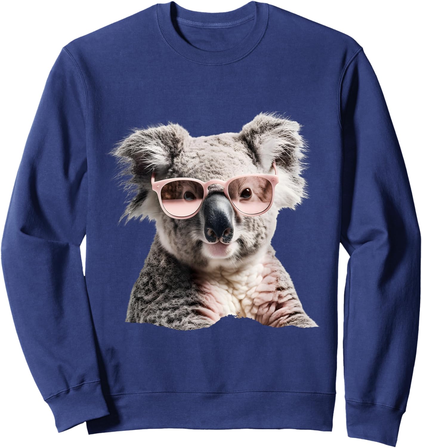 Cute koala with pink sunglasses, Australia, happiness Sweatshirt - Sweatshirt | Navy