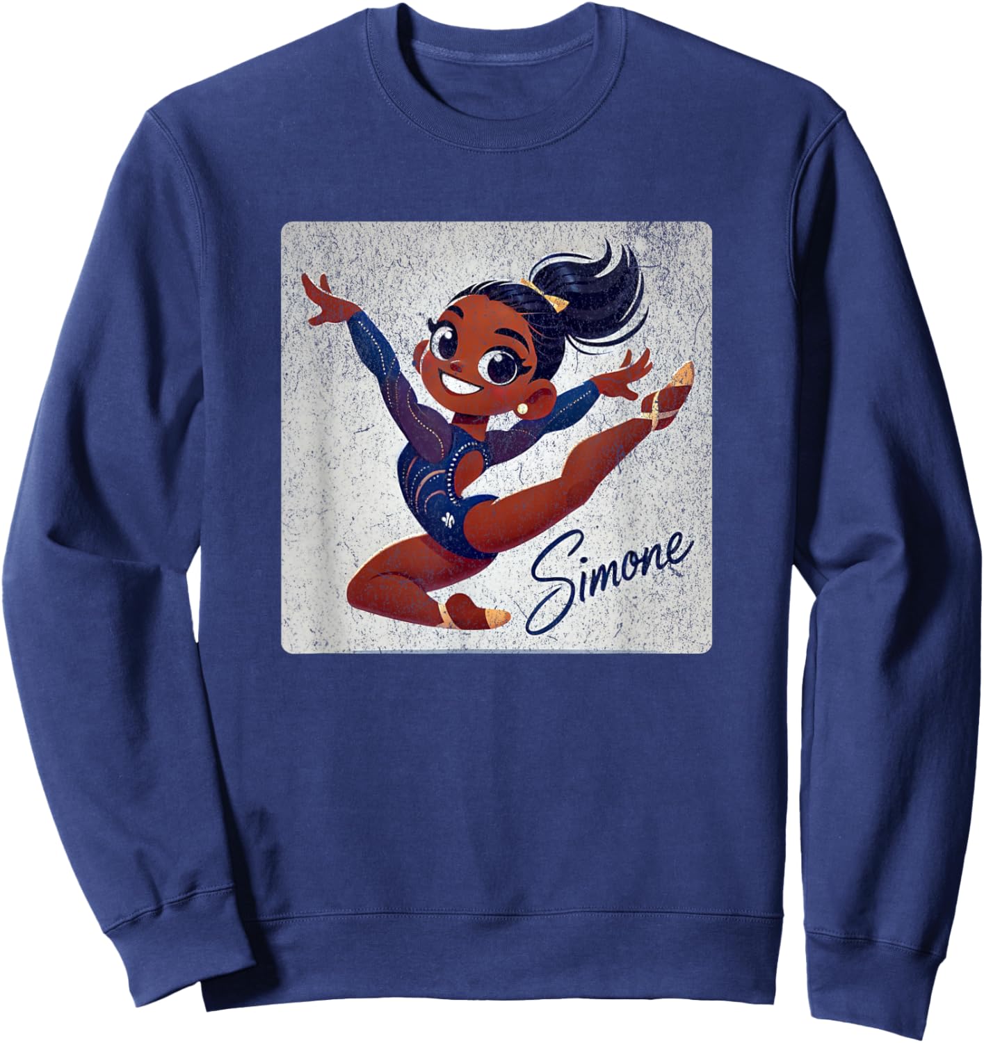 Simone T World Champion Retro Boys and Girls Sweatshirt - Sweatshirt | Navy