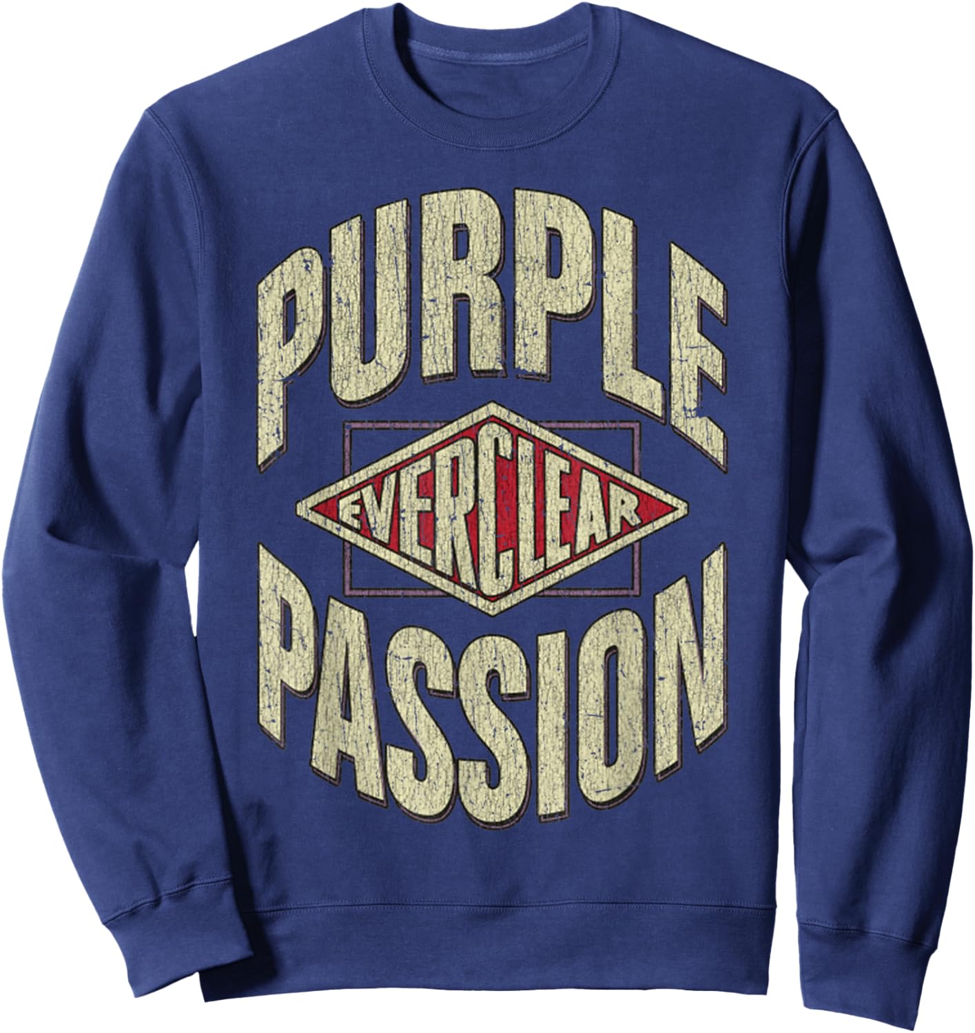 Vintage Funny Purple Passion Retro Alcohol Bar Drinking Sweatshirt - Sweatshirt | Navy