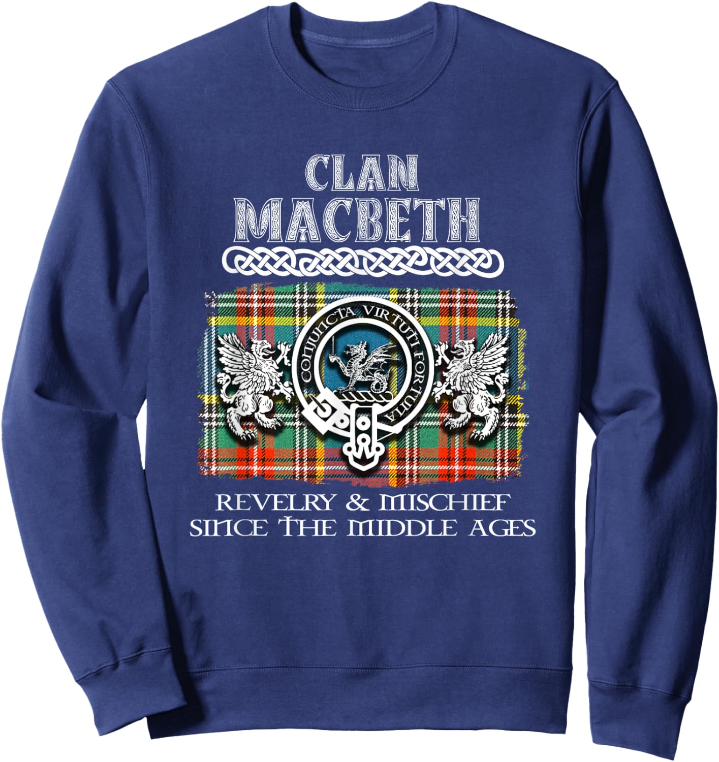 Clan MacBeth Scottish MacBeth surname Sweatshirt - Sweatshirt | Navy