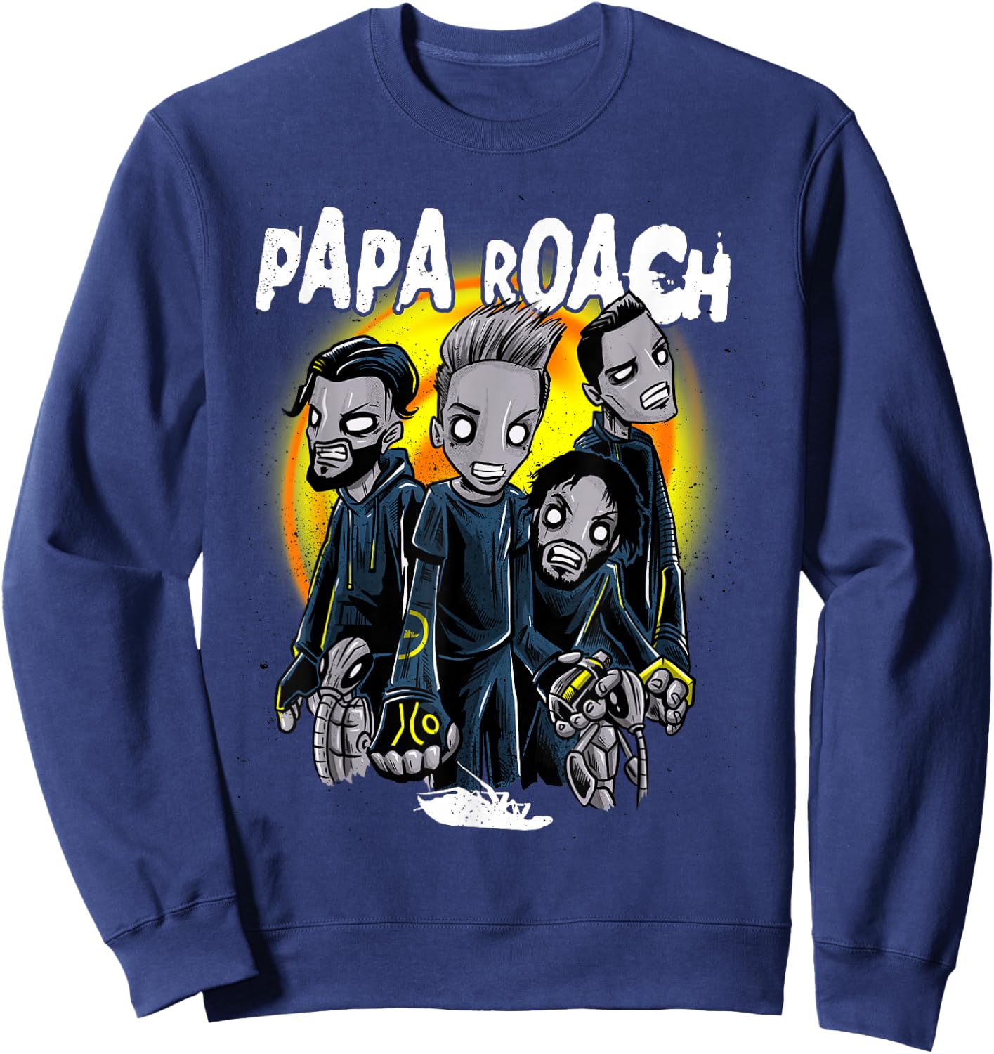 Papa Roach - Official Merchandise - Zombie Redux Sweatshirt - Sweatshirt | Navy