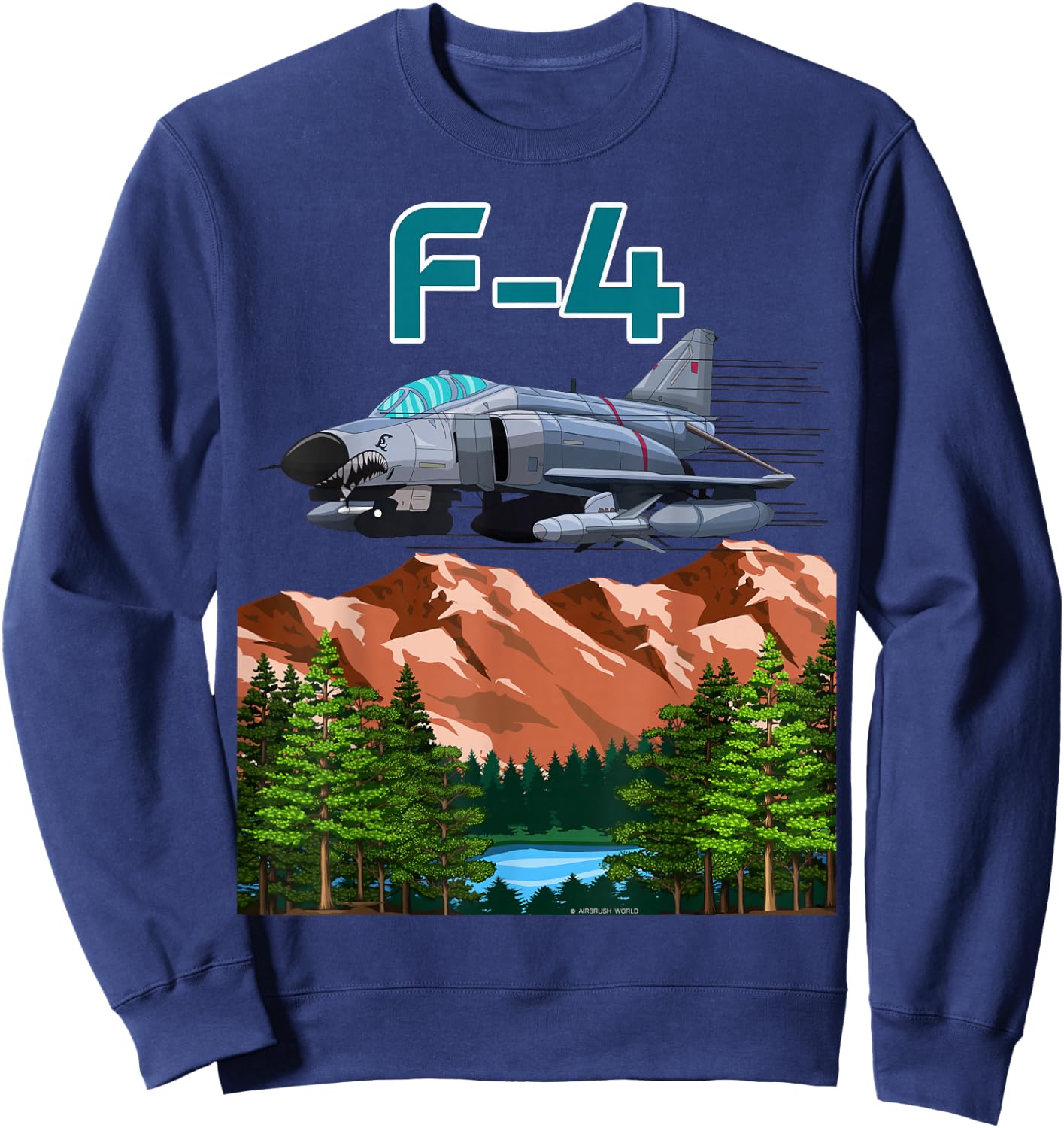 Army Supersonic Jet Military Armed Forces Fighter-Bomber Sweatshirt - Sweatshirt | Navy